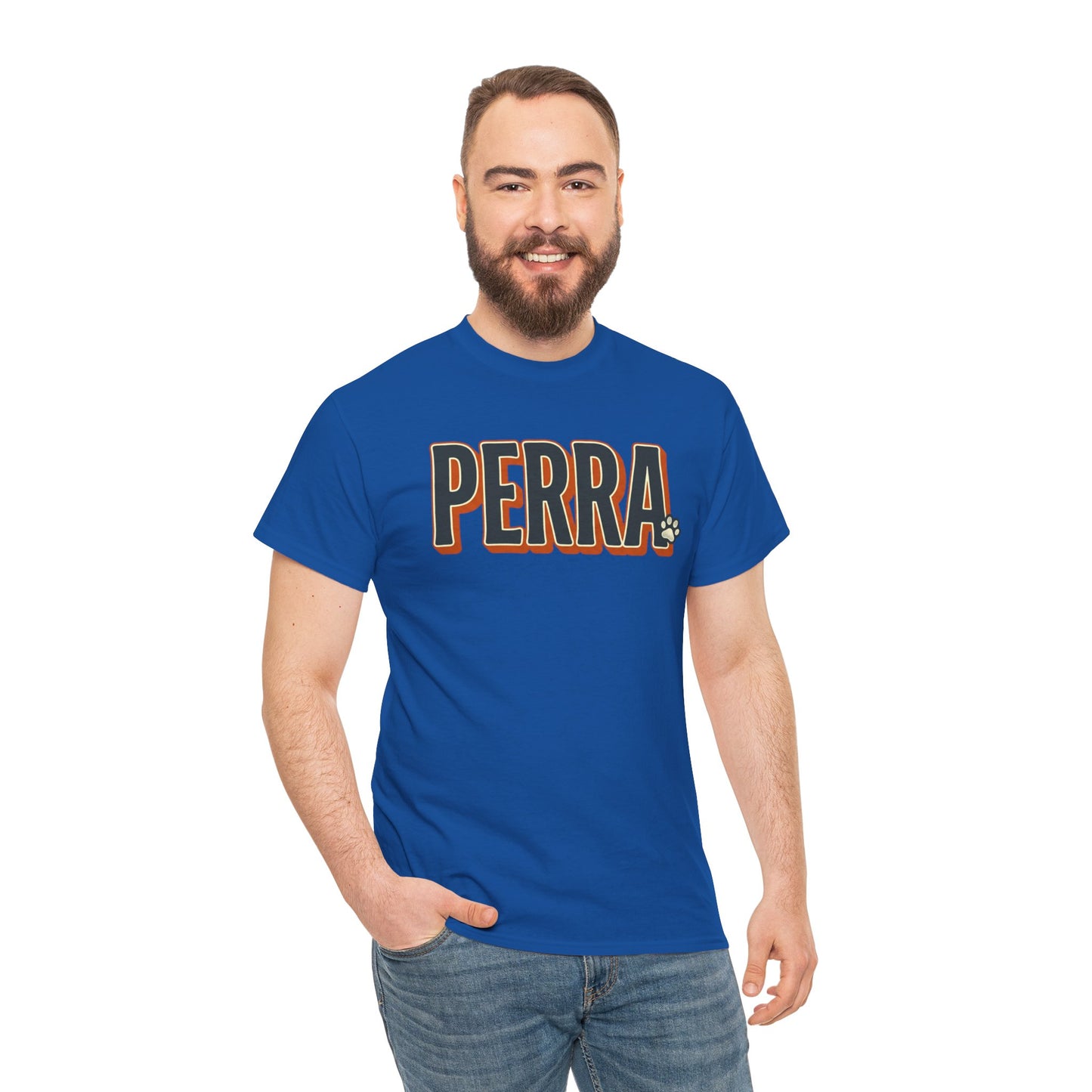 Perra Graphic Tee – Bold Retro Lettering T-Shirt
