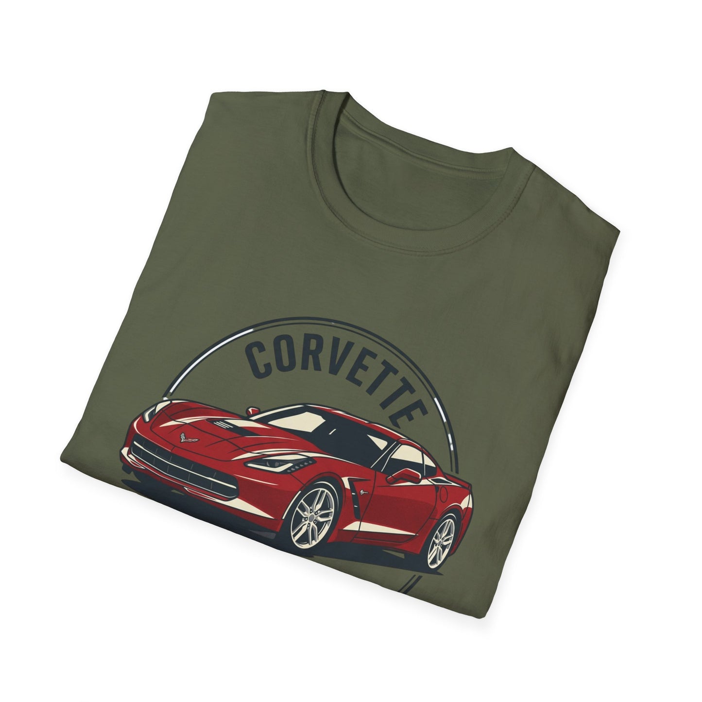 Corvette C7 Tee — Retro Red Sports Car T-Shirt