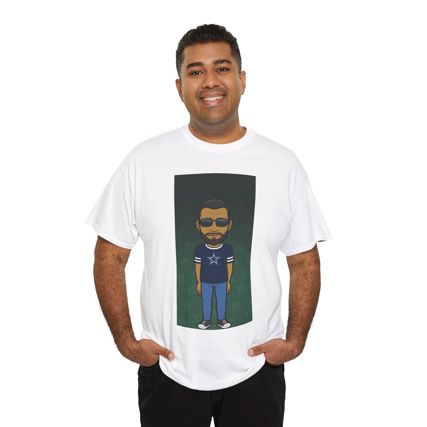 Cartoon Guy Graphic Tee — Personalized Avatar Shirt Printify