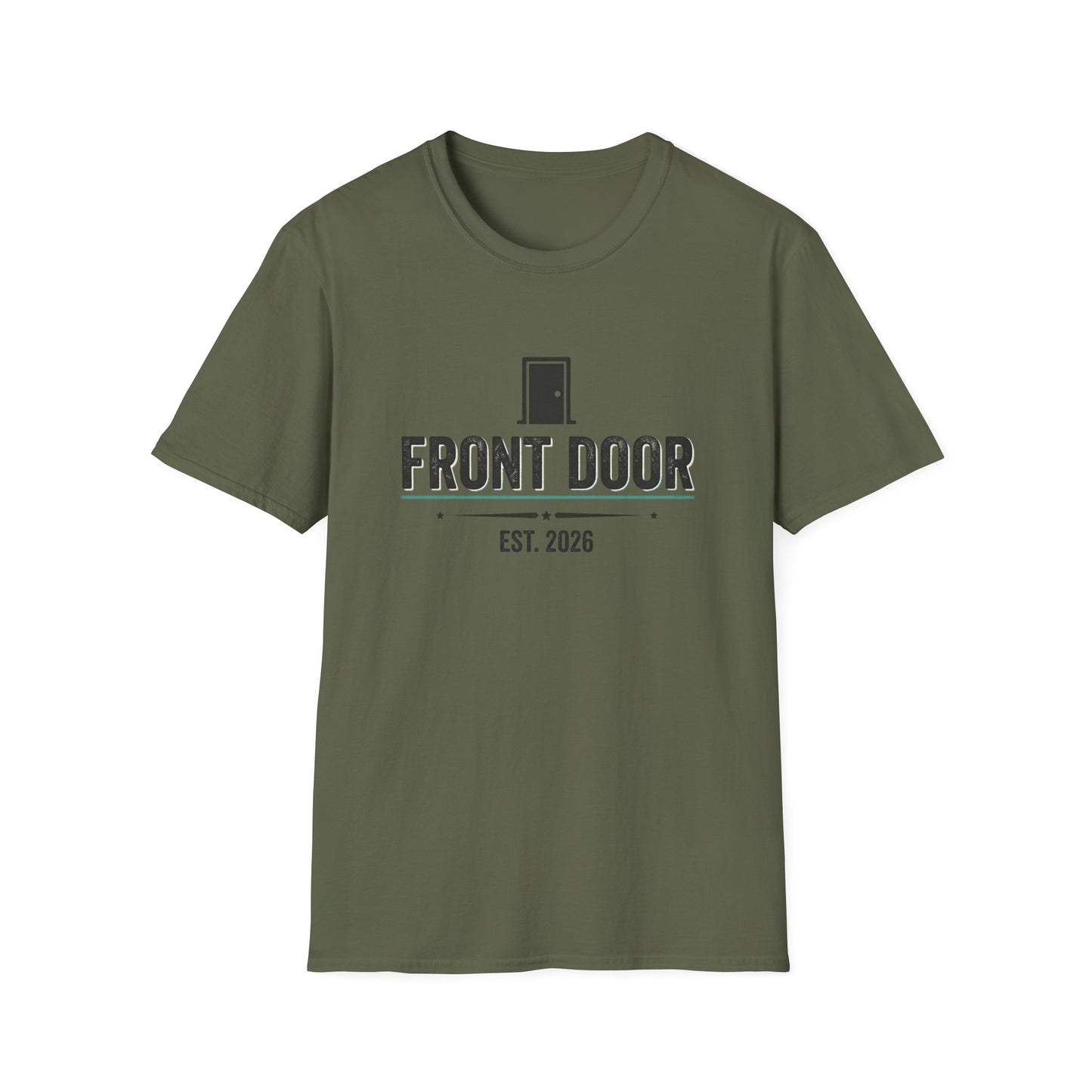 Front Door T‑Shirt – 'Front Door' Logo Tee (Est. 2026)