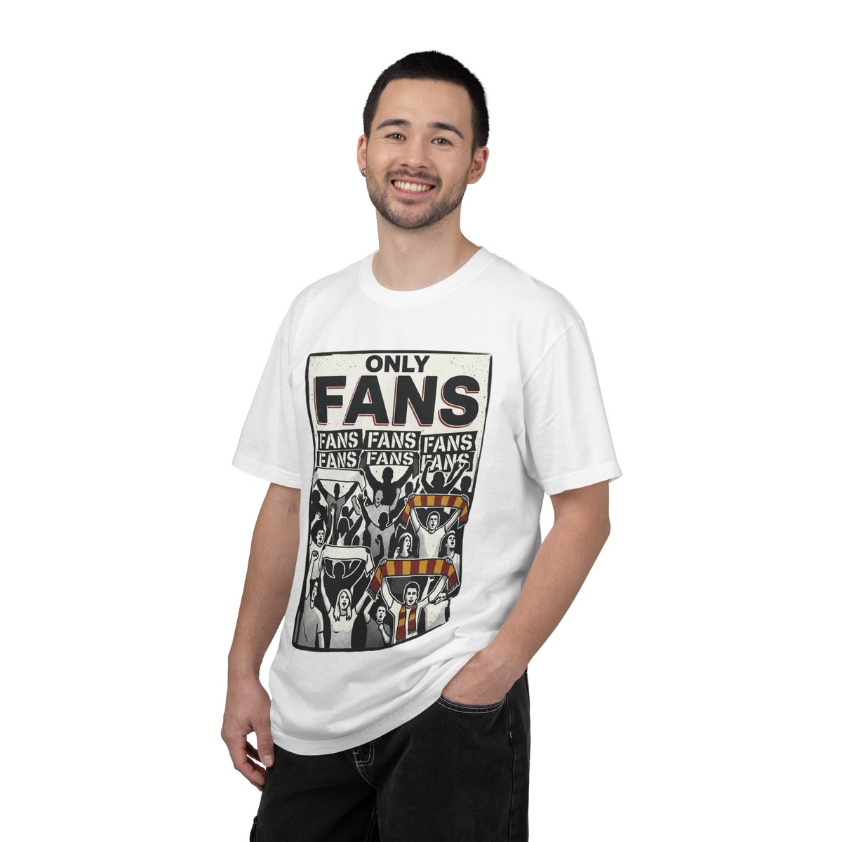 Only Fans Crowd Graphic T-Shirt — Vintage Sports Fan Tee