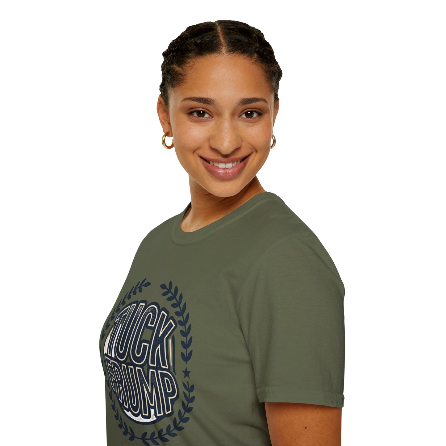 "Tuck Frump" Vintage Laurel Emblem Political Satire Tee