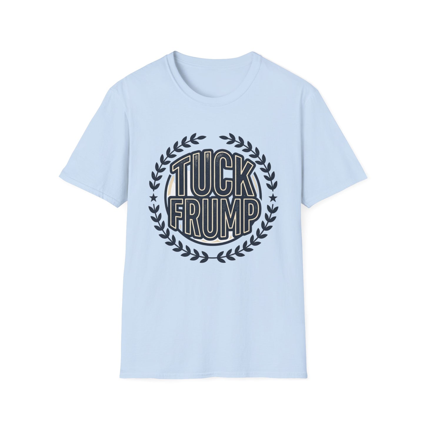 "Tuck Frump" Vintage Laurel Emblem Political Satire Tee