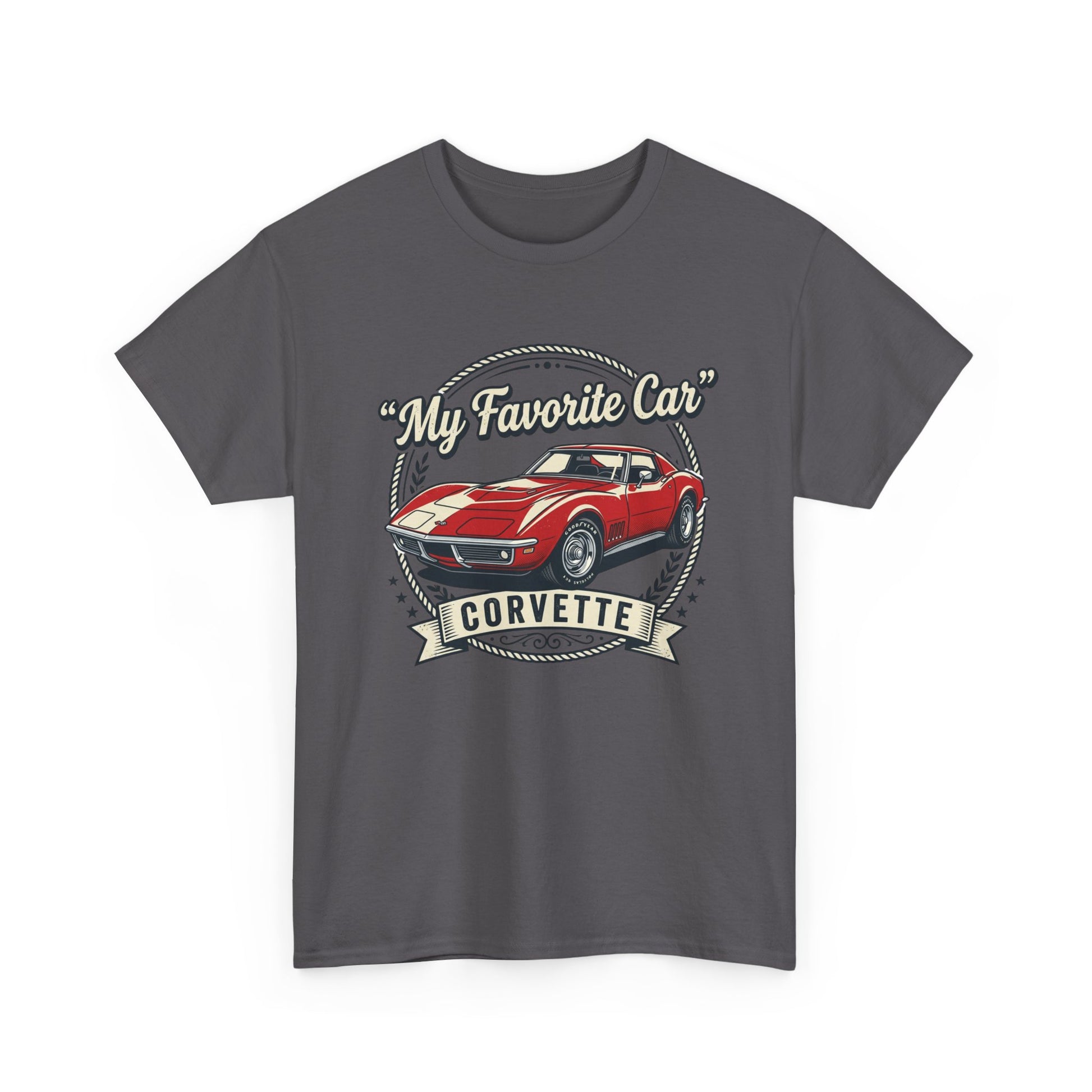 Corvette 'My Favorite Car' Classic Muscle Tee Printify