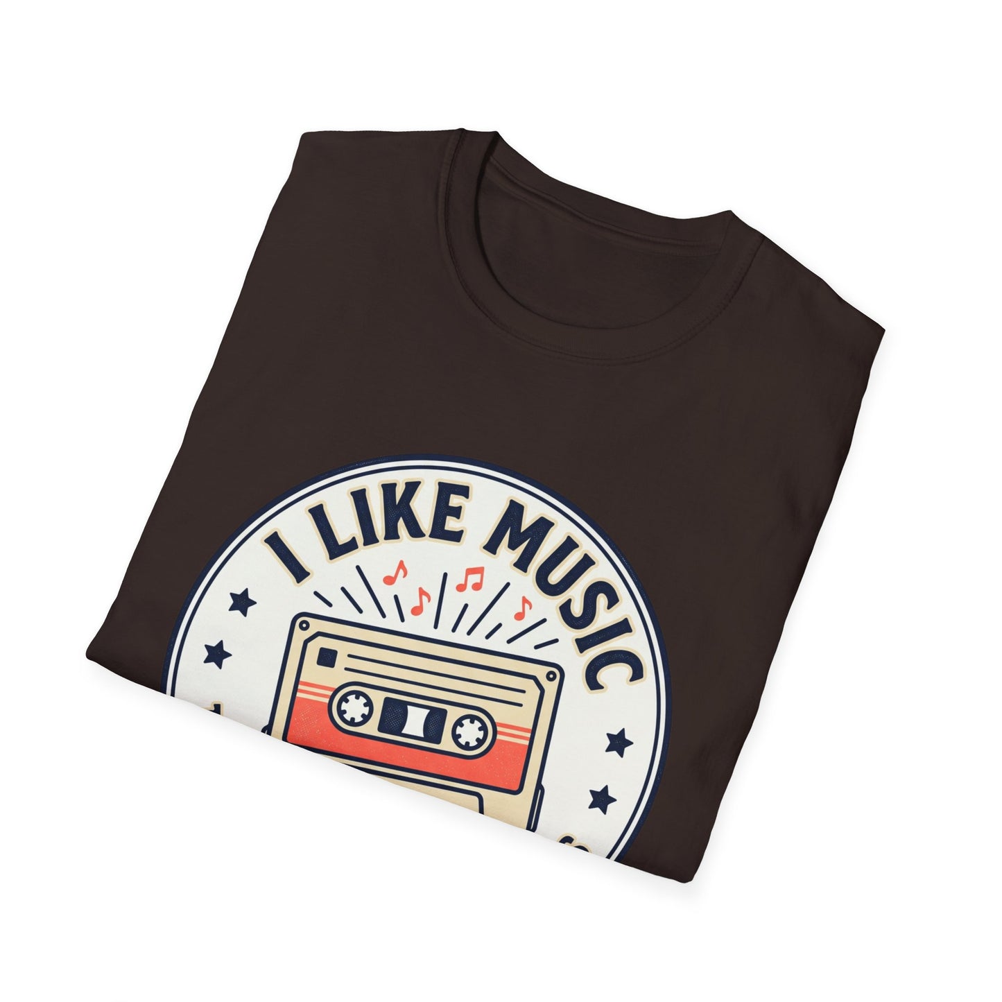 Retro Cassette T-Shirt — "I Like Music That Sings to the Pants" Vintage Music Tee