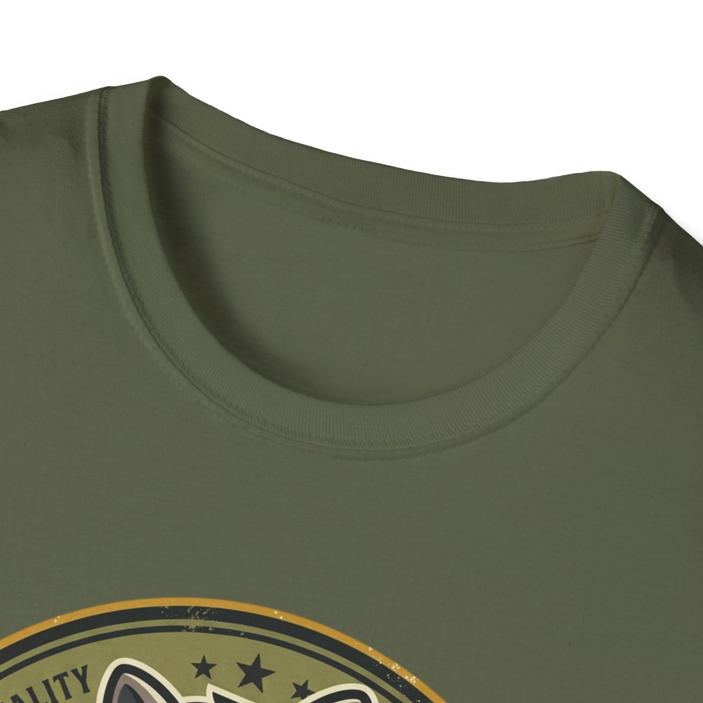 Raccoon Badge T-Shirt — "My Shit Doesn't Stink" Funny Graphic Tee Printify