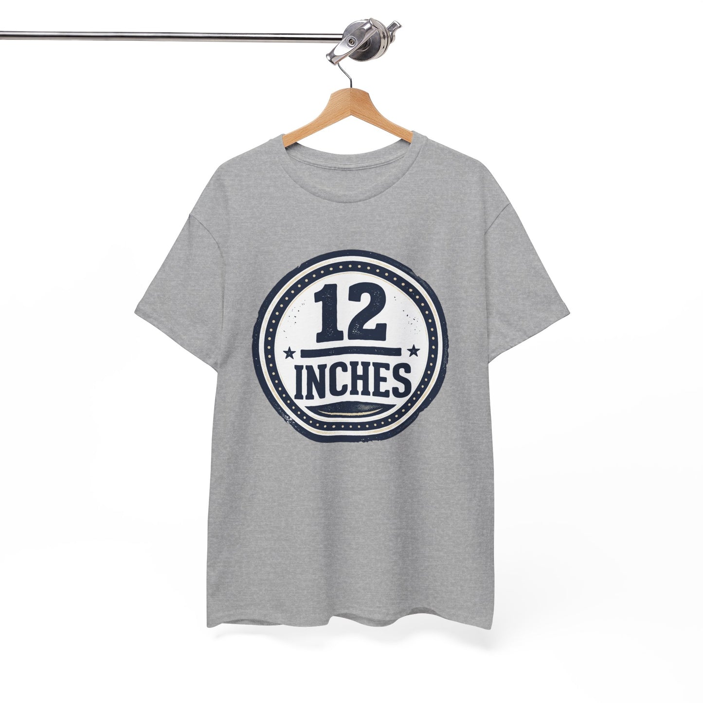 12 Inches Badge T-Shirt — Vintage Stamp Graphic Tee