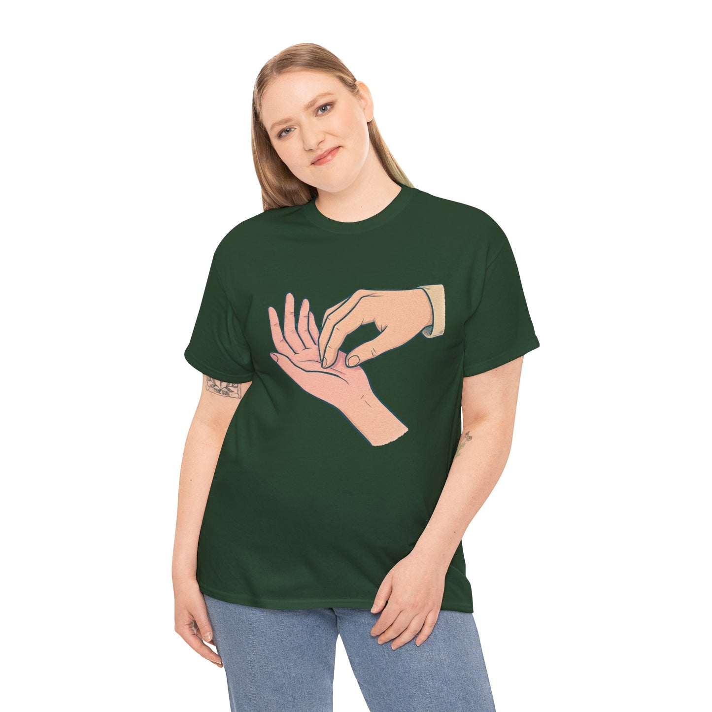 T-Shirt - Gentle Palm Reading Illustration Tee