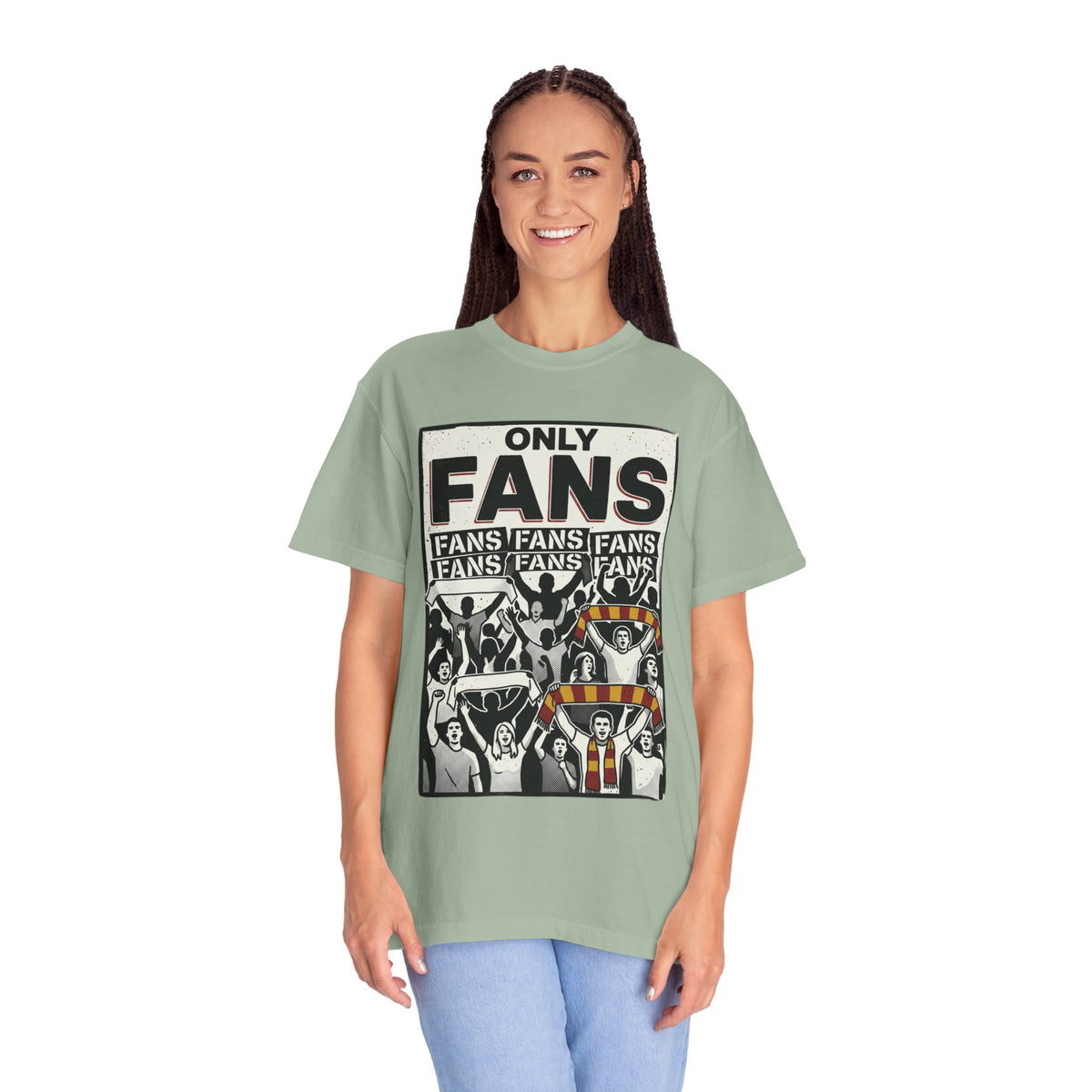 Only Fans Crowd Graphic T-Shirt — Vintage Sports Fan Tee