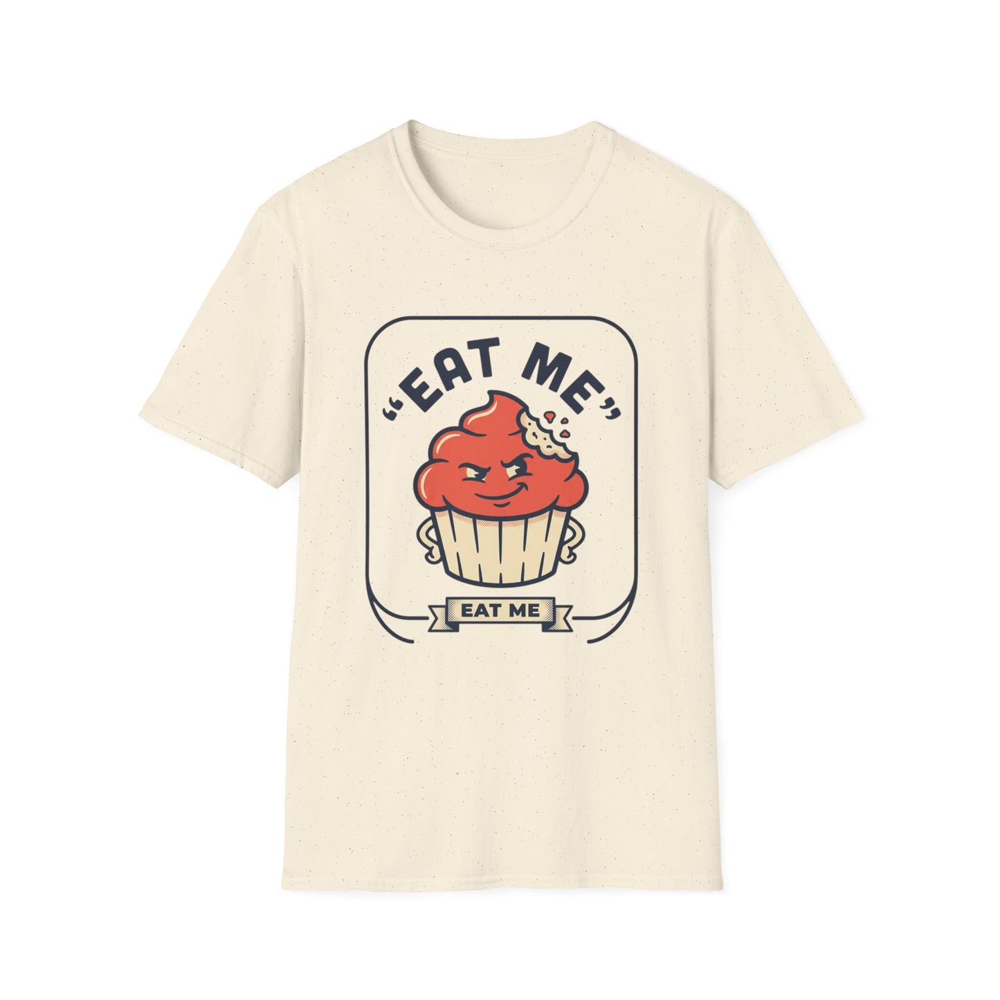 Cupcake Graphic T-Shirt — "Eat Me" Retro Dessert Tee
