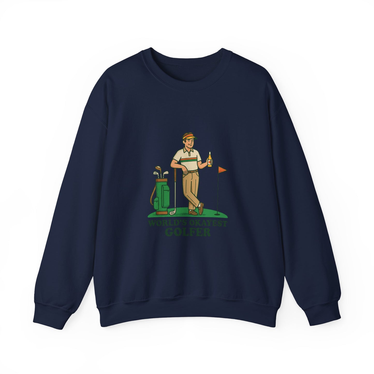 World's Okayest Golfer Sweatshirt | Golf, Bogey Humor, Retro Country Club