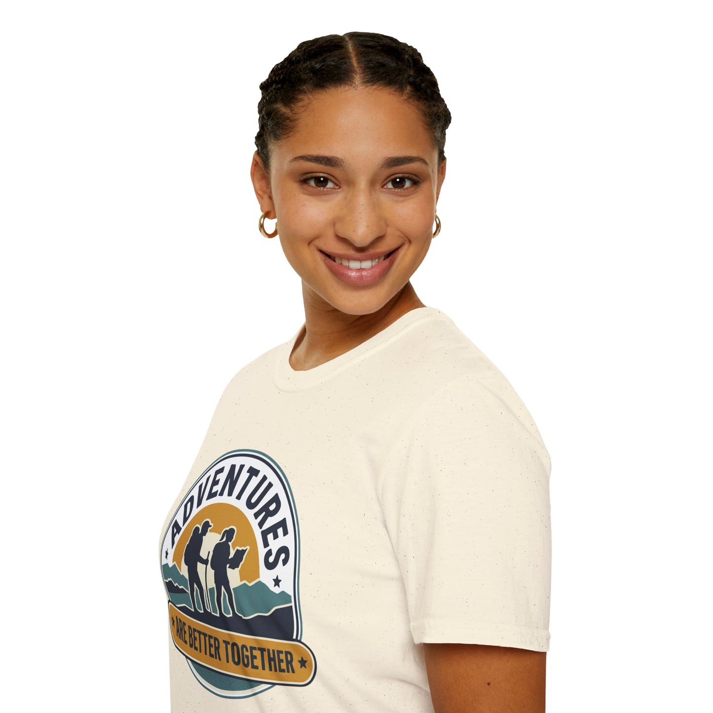 Adventures Are Better Together T-Shirt — Couples Hiking Outdoor Graphic Tee