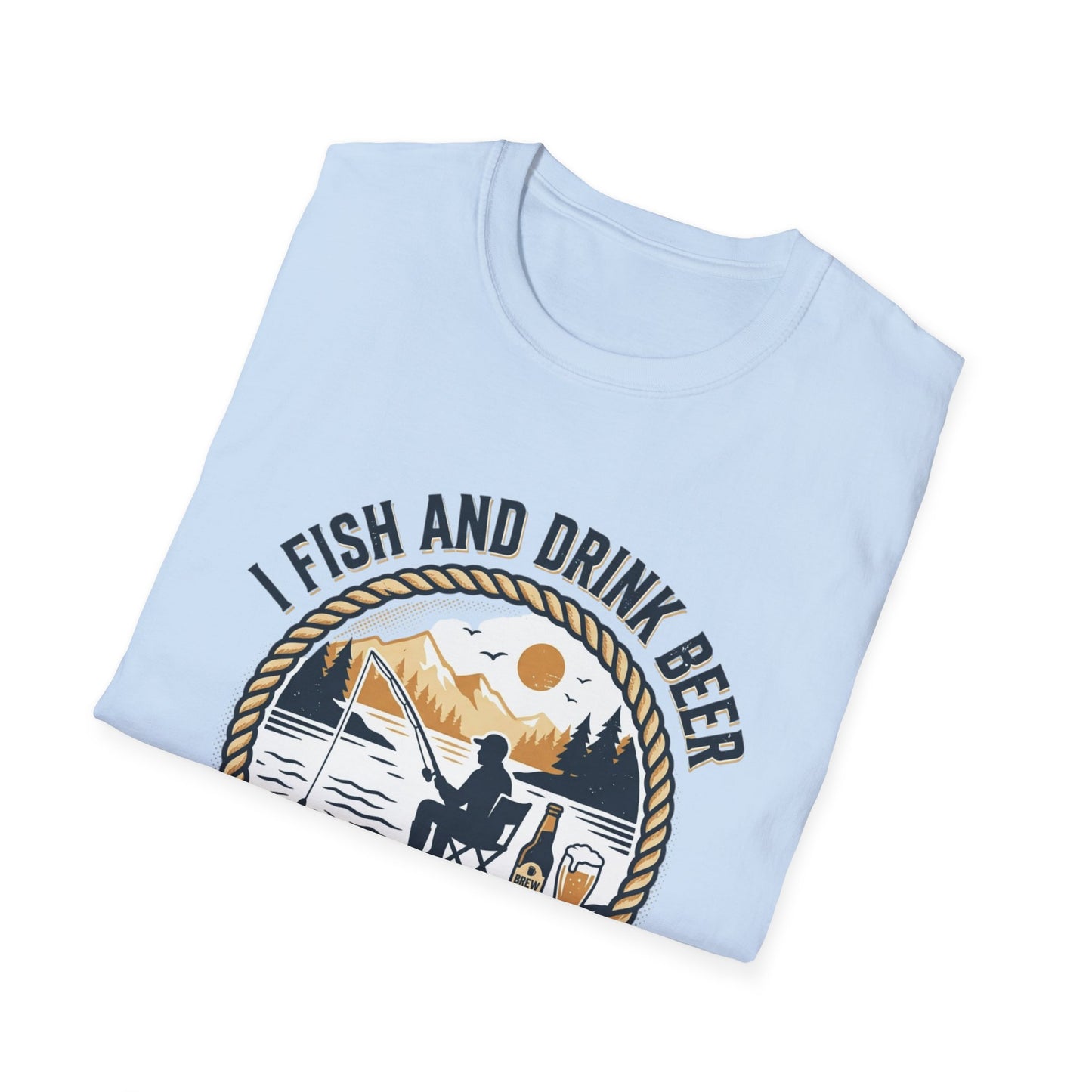 Fishing & Beer T-Shirt — "I Fish and Drink Beer" Relax & Cast Graphic Tee