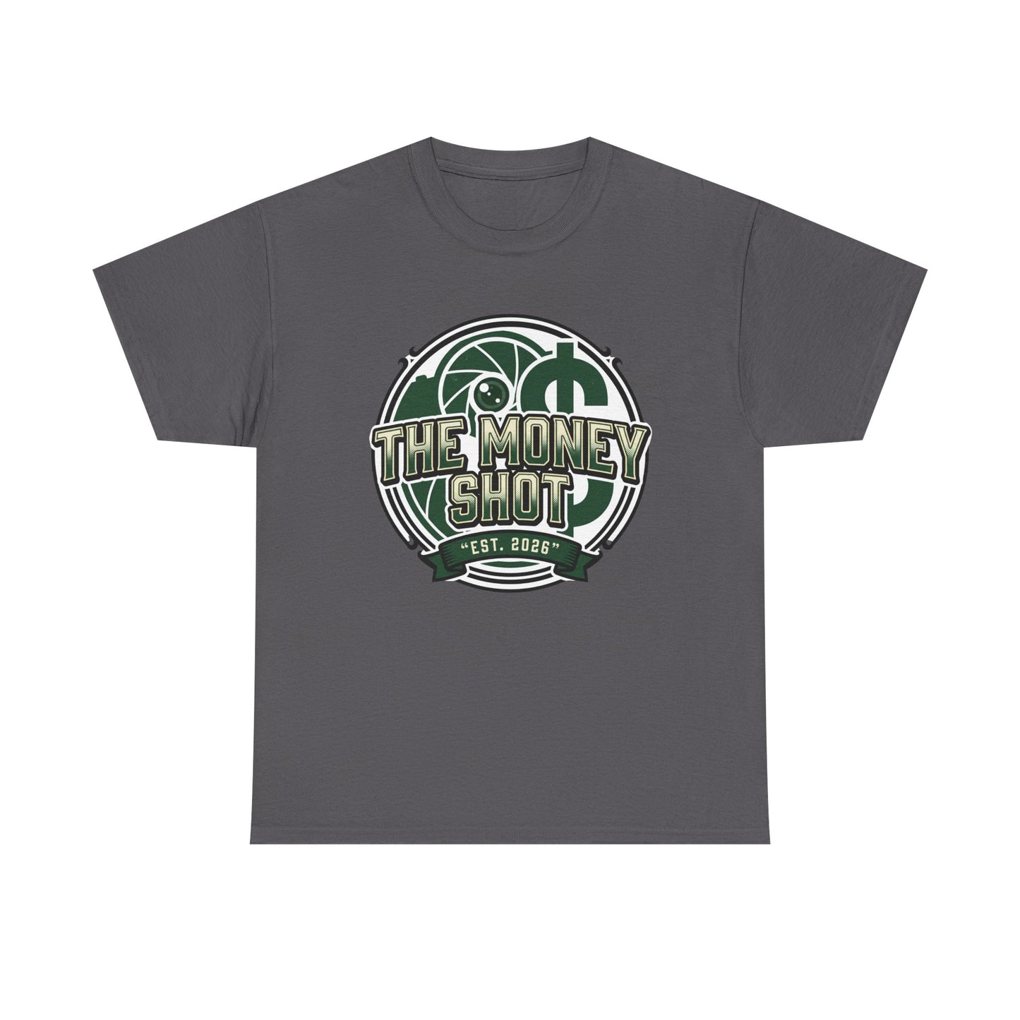 The Money Shot Graphic Tee — Retro Dollar Logo T-Shirt