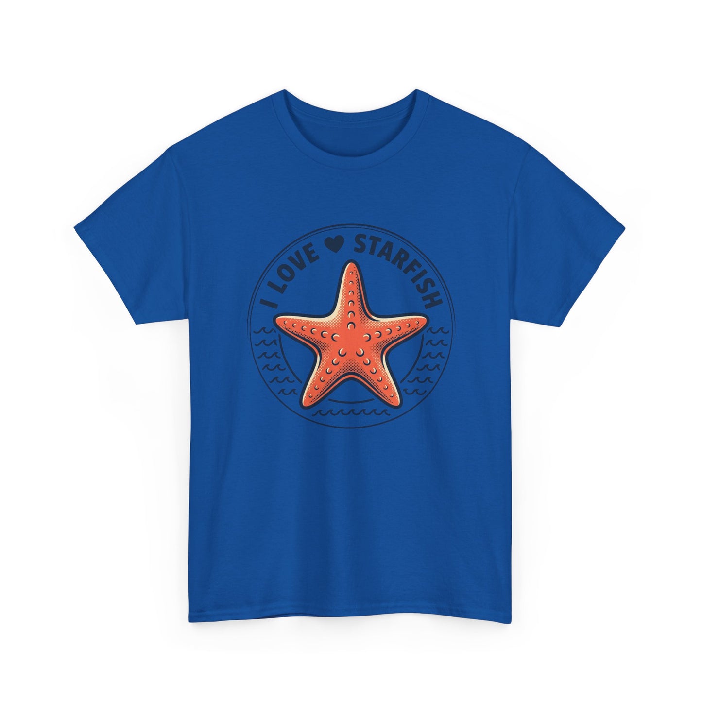 Starfish Tee — "I Love Starfish" Beach Graphic T-Shirt