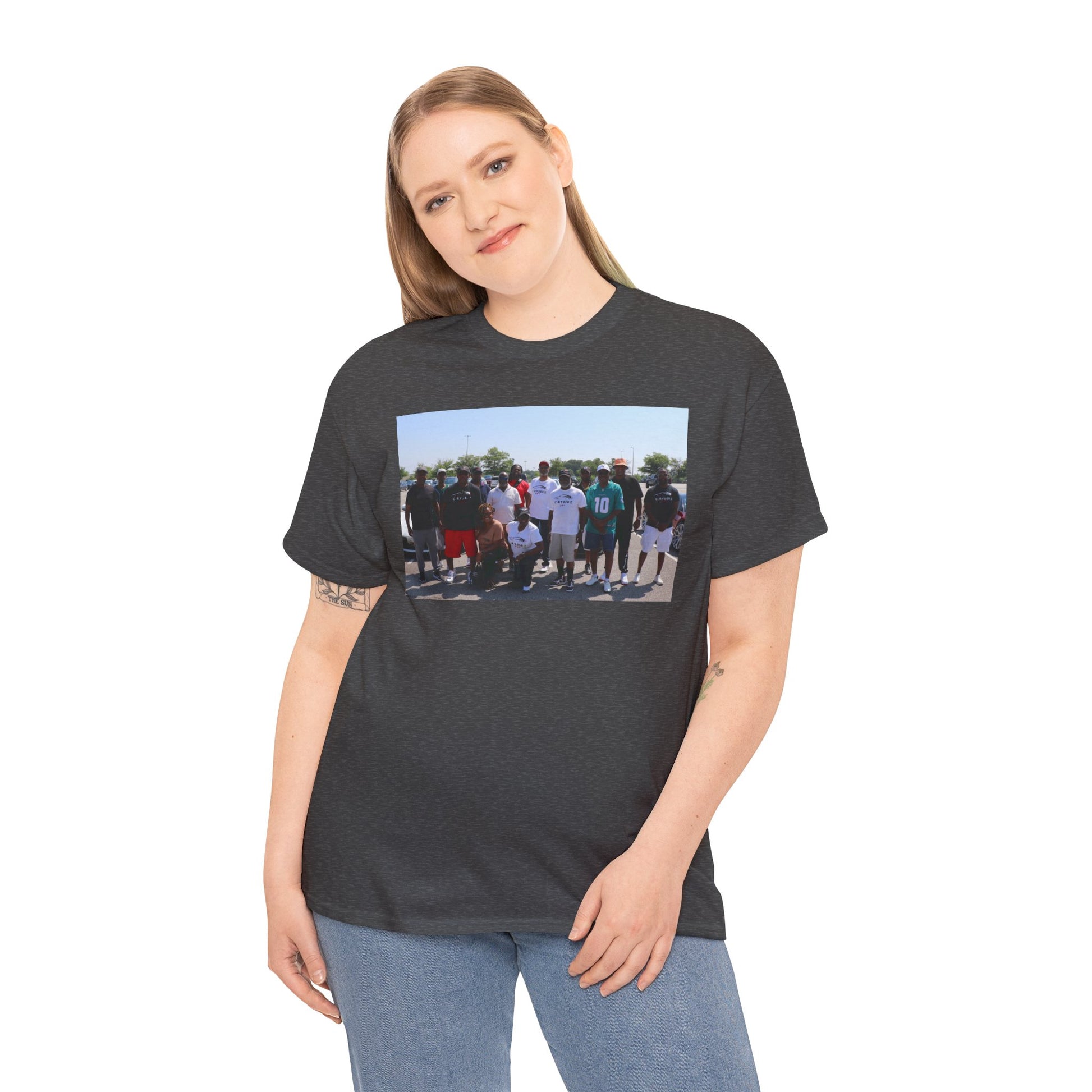C-RYDERZ Group Photo Custom Tee — Personalized Reunion & Team Picture Shirt Printify
