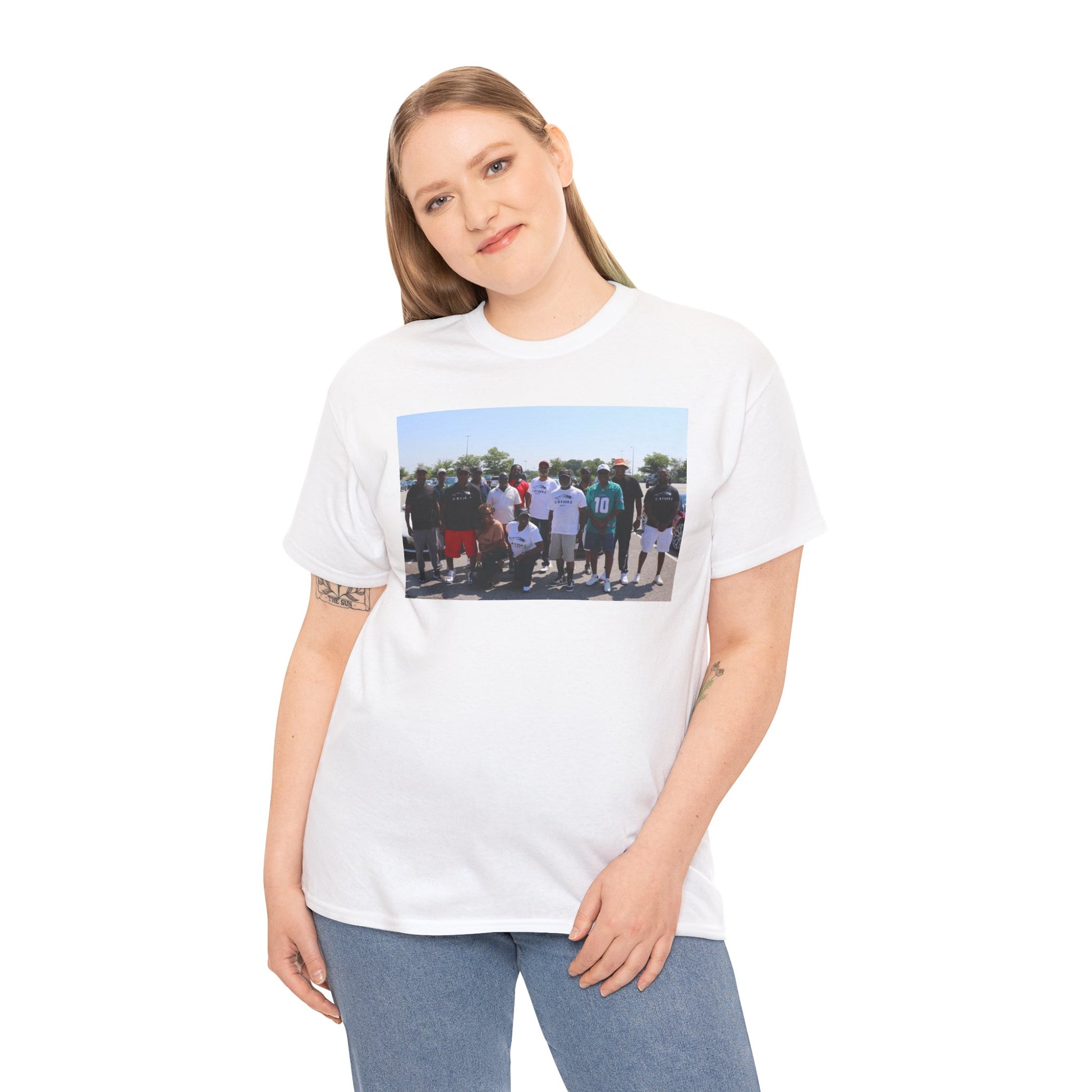 C-RYDERZ Group Photo Custom Tee — Personalized Reunion & Team Picture Shirt Printify