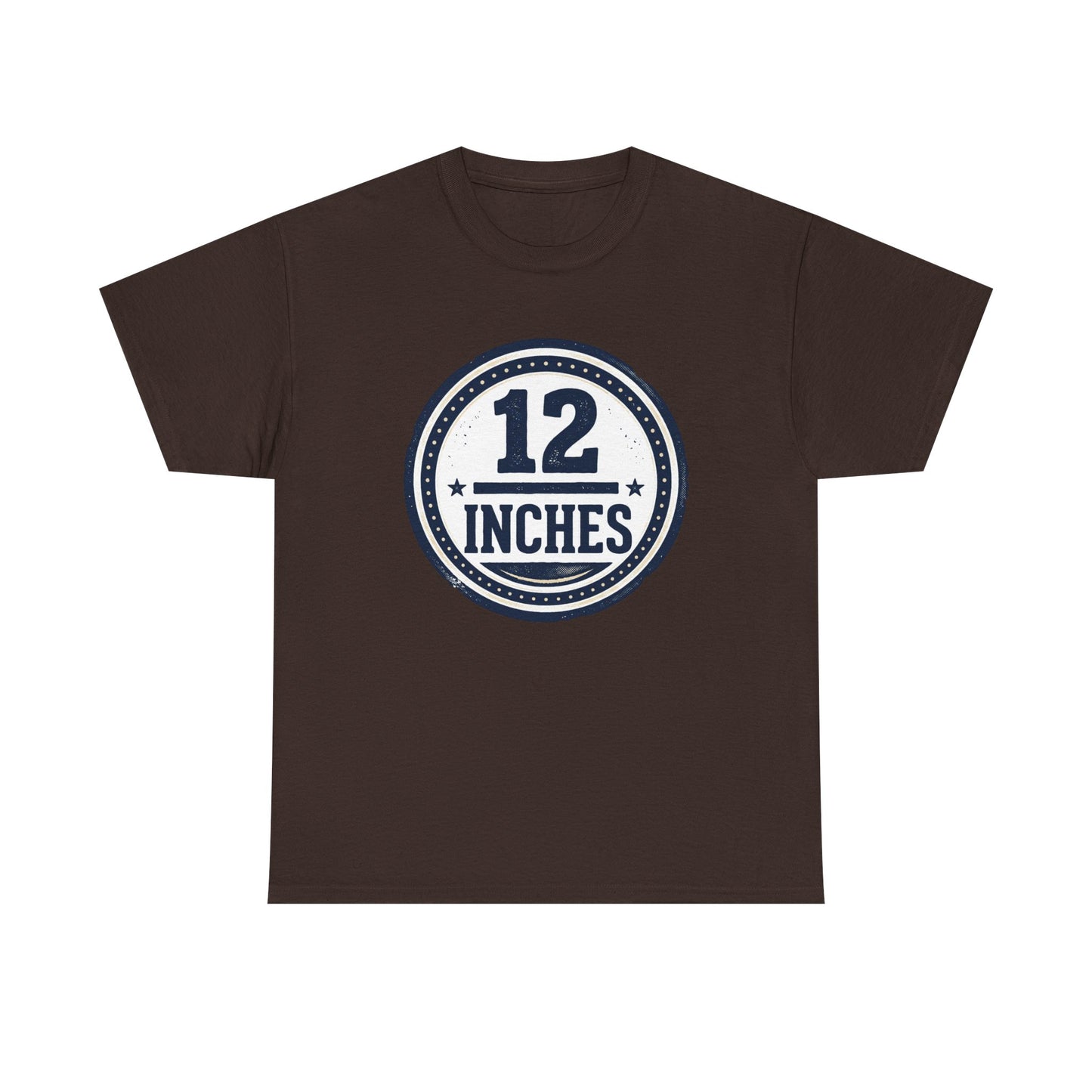 12 Inches Badge T-Shirt — Vintage Stamp Graphic Tee