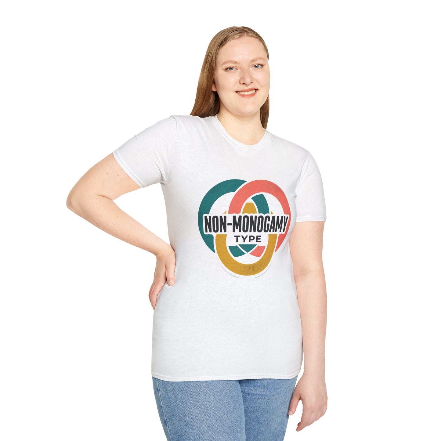 Non-Monogamy Type T-Shirt — Retro Polyamory Pride Tee Printify