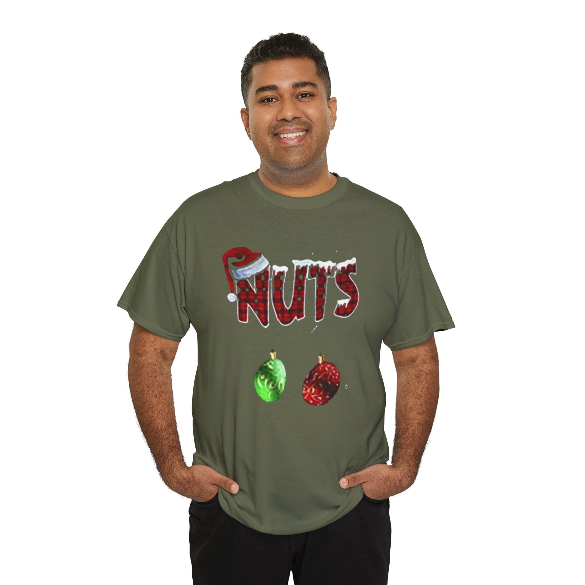 Holiday 'Nuts' Tee — Funny Christmas Ornament Graphic T-Shirt Printify