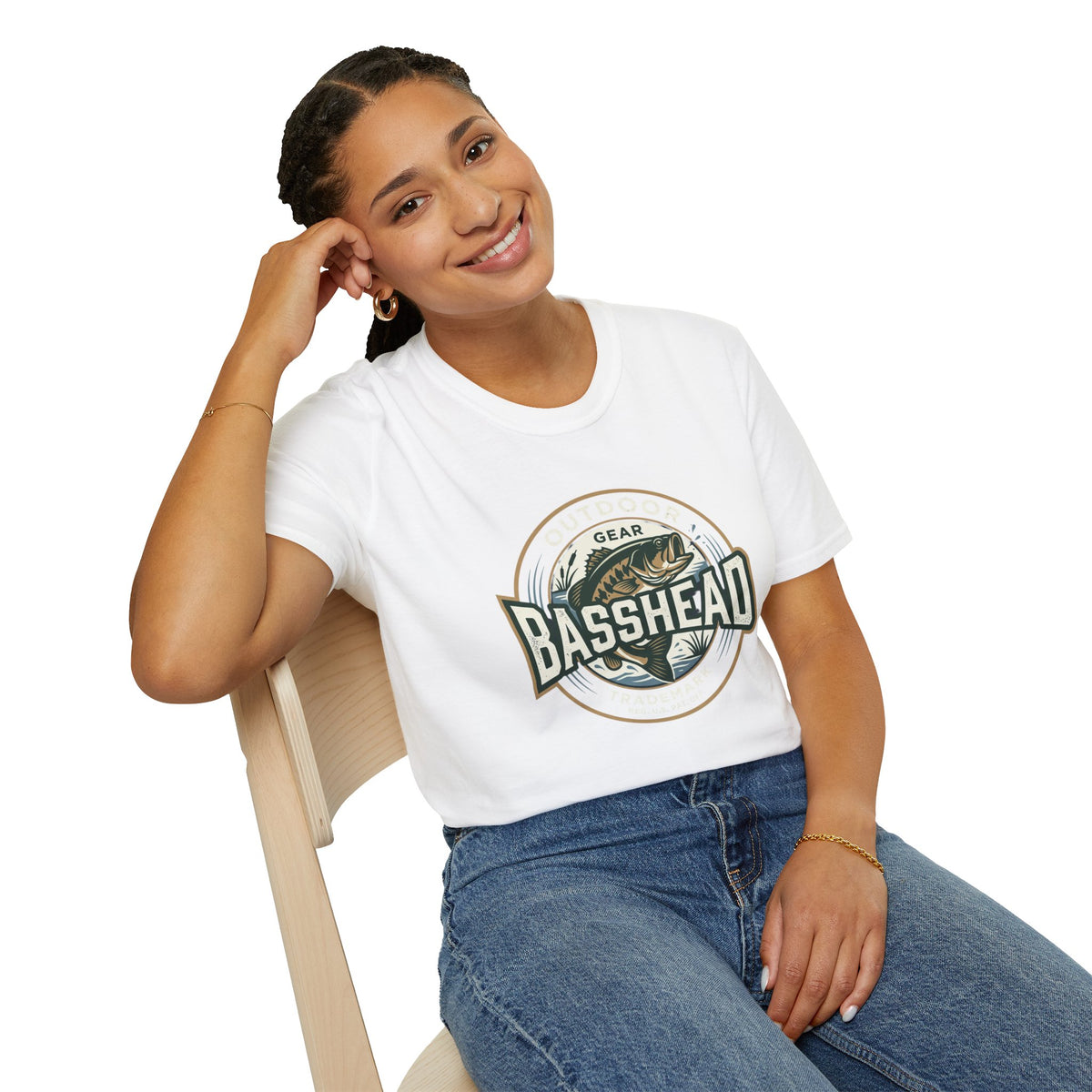 Basshead Fishing T-Shirt — Retro Bass Gear Tee