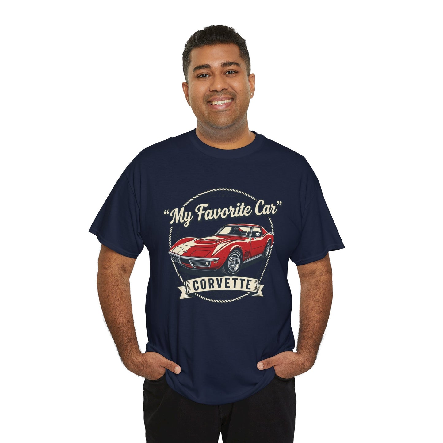 Corvette 'My Favorite Car' Classic Muscle Tee Printify