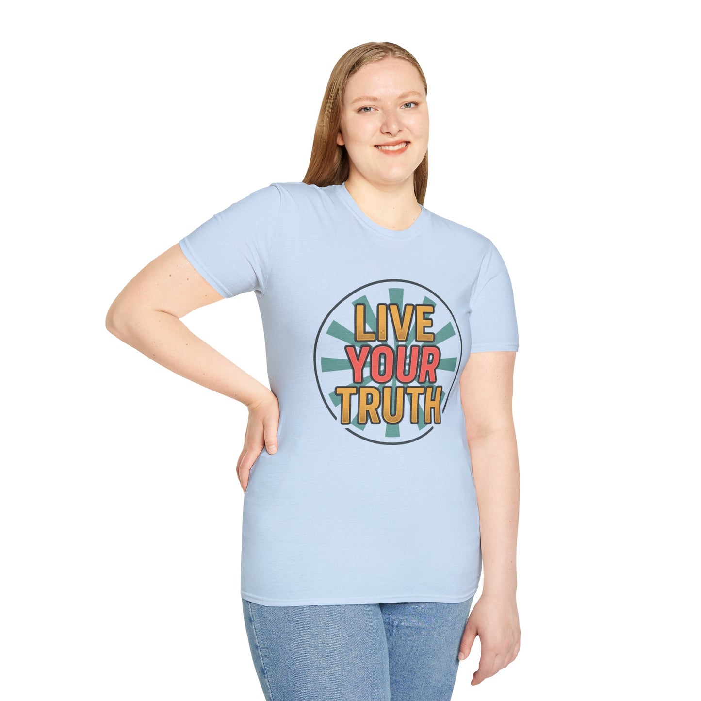 Live Your Truth T-Shirt — Retro Inspirational Graphic Tee