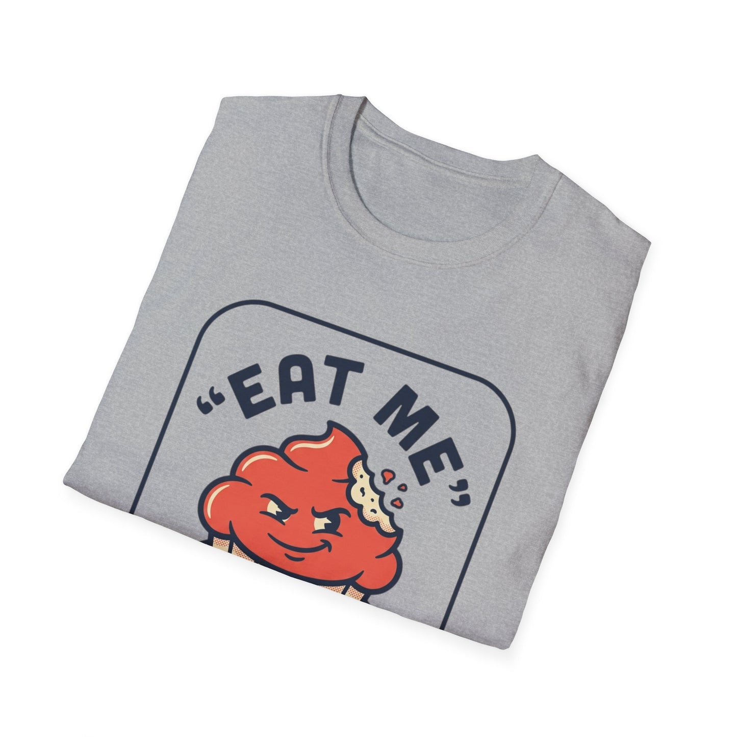 Cupcake Graphic T-Shirt — "Eat Me" Retro Dessert Tee