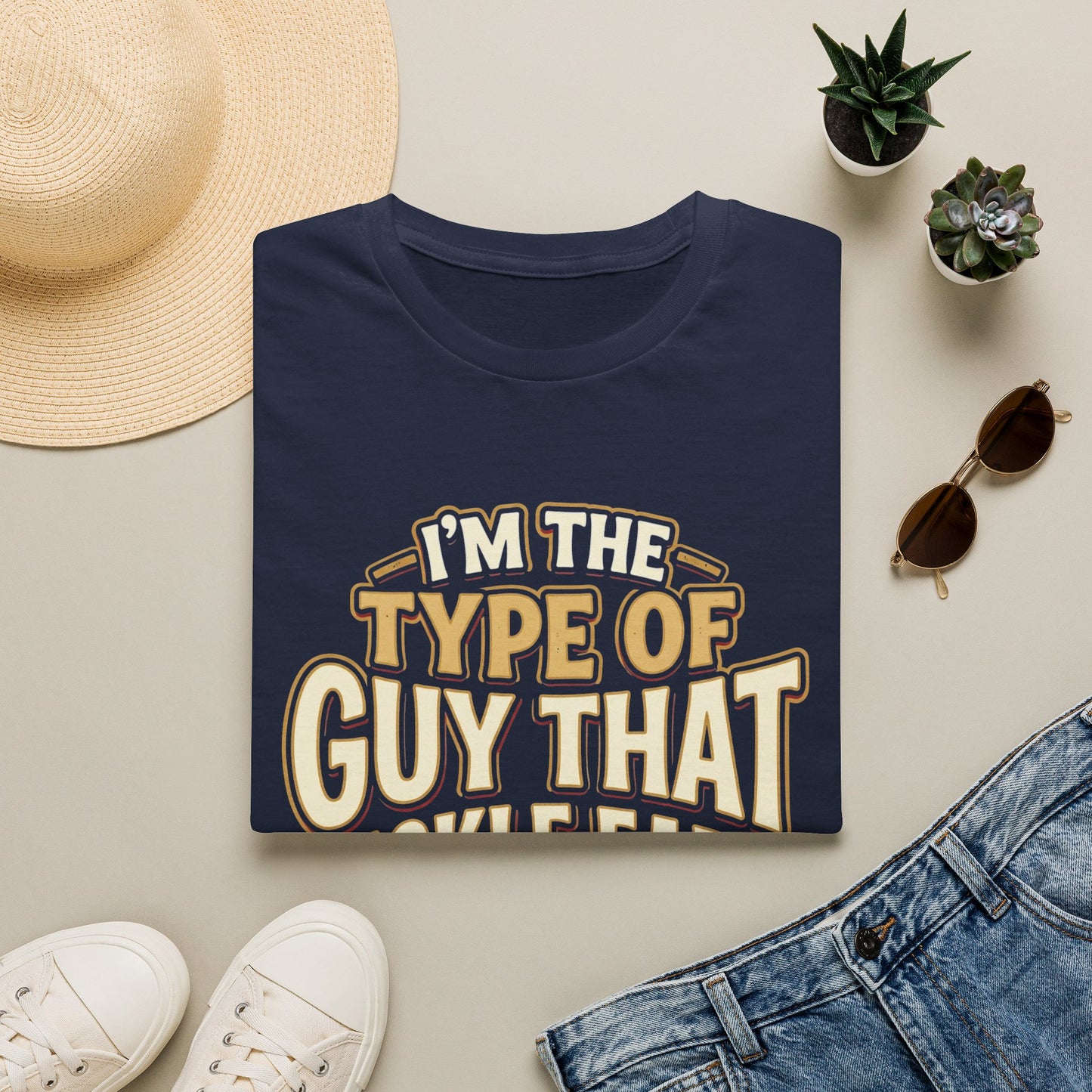 I'm The Type Of Guy That Tickle Ears T-Shirt — Funny Novelty Graphic Tee