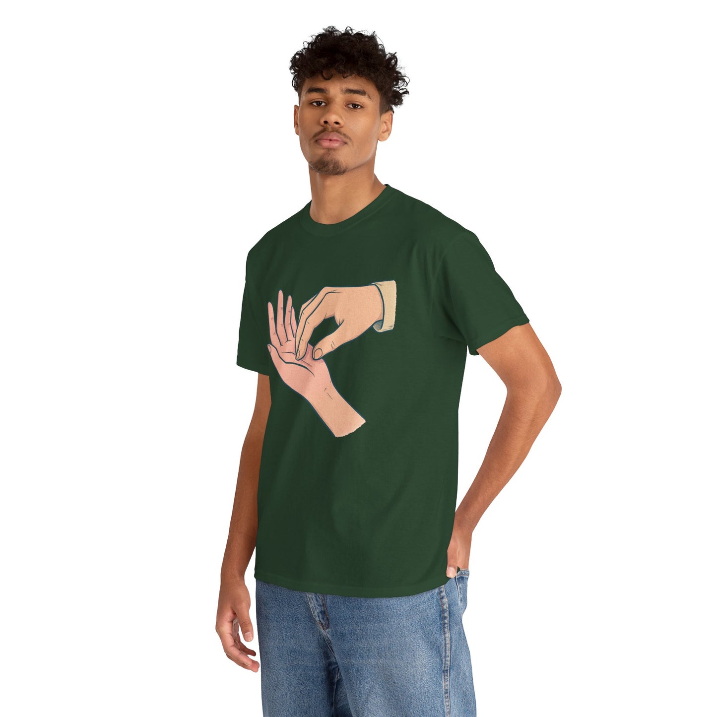 T-Shirt - Gentle Palm Reading Illustration Tee