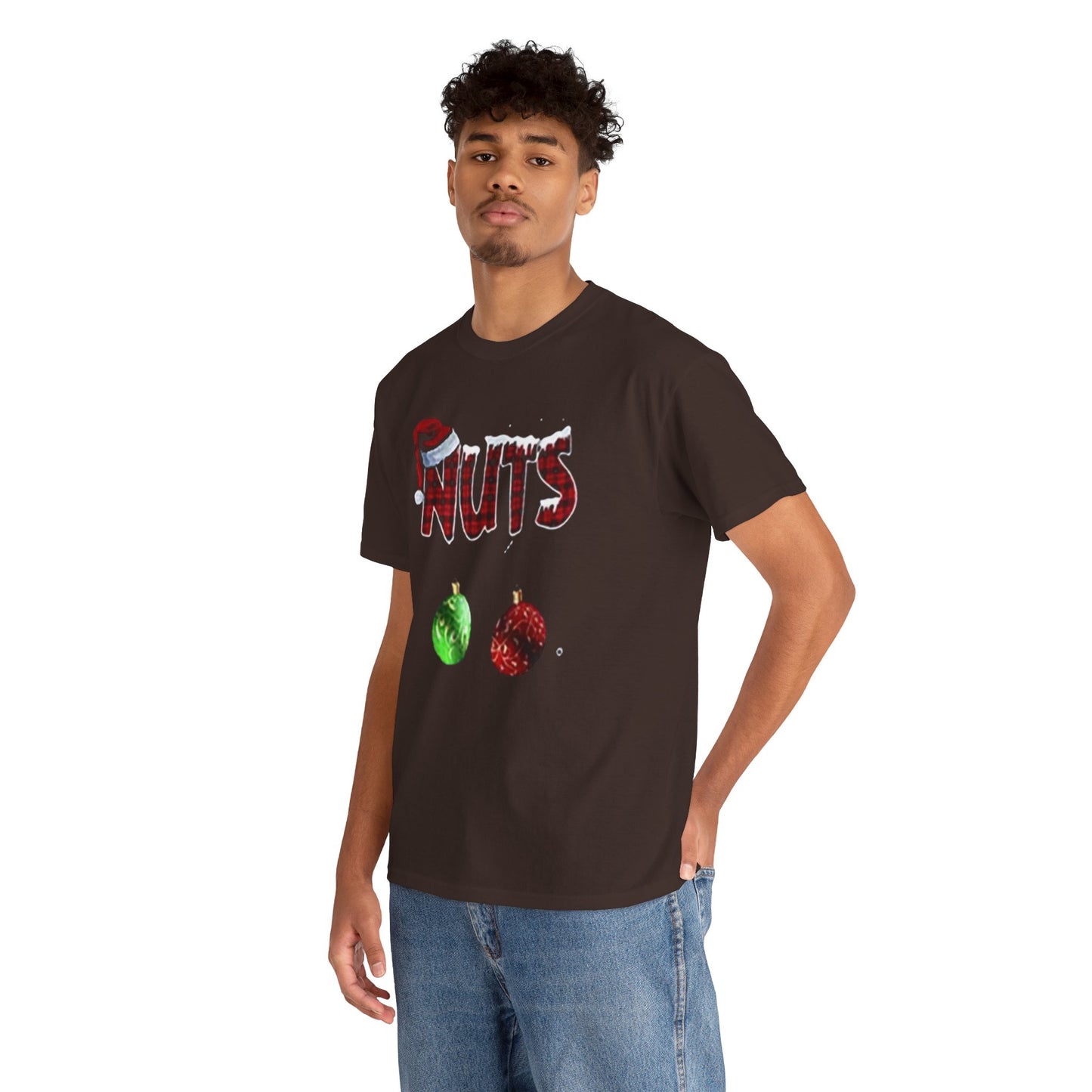 Holiday 'Nuts' Tee — Funny Christmas Ornament Graphic T-Shirt Printify