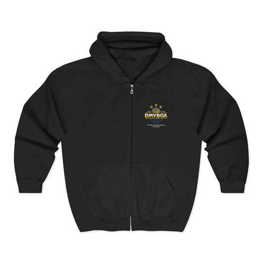 DMVBOA Casual Comfort Unisex Full Zip Hoodie with Unique Design