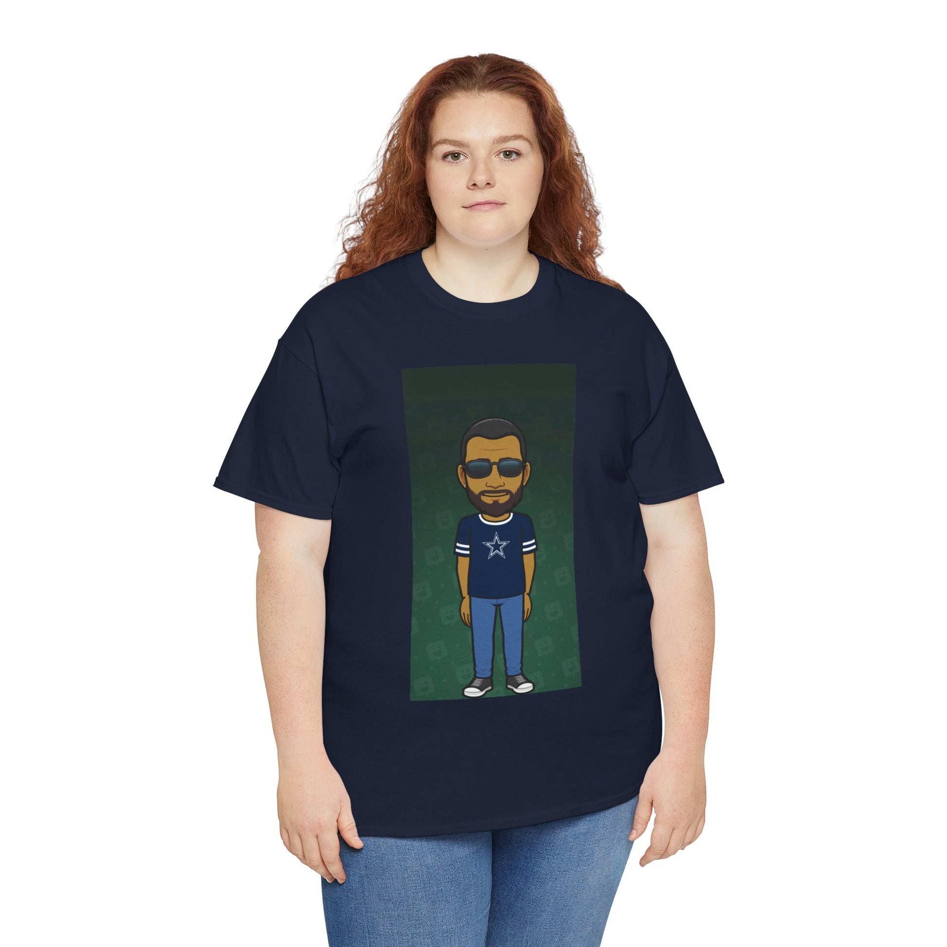 Cartoon Guy Graphic Tee — Personalized Avatar Shirt Printify