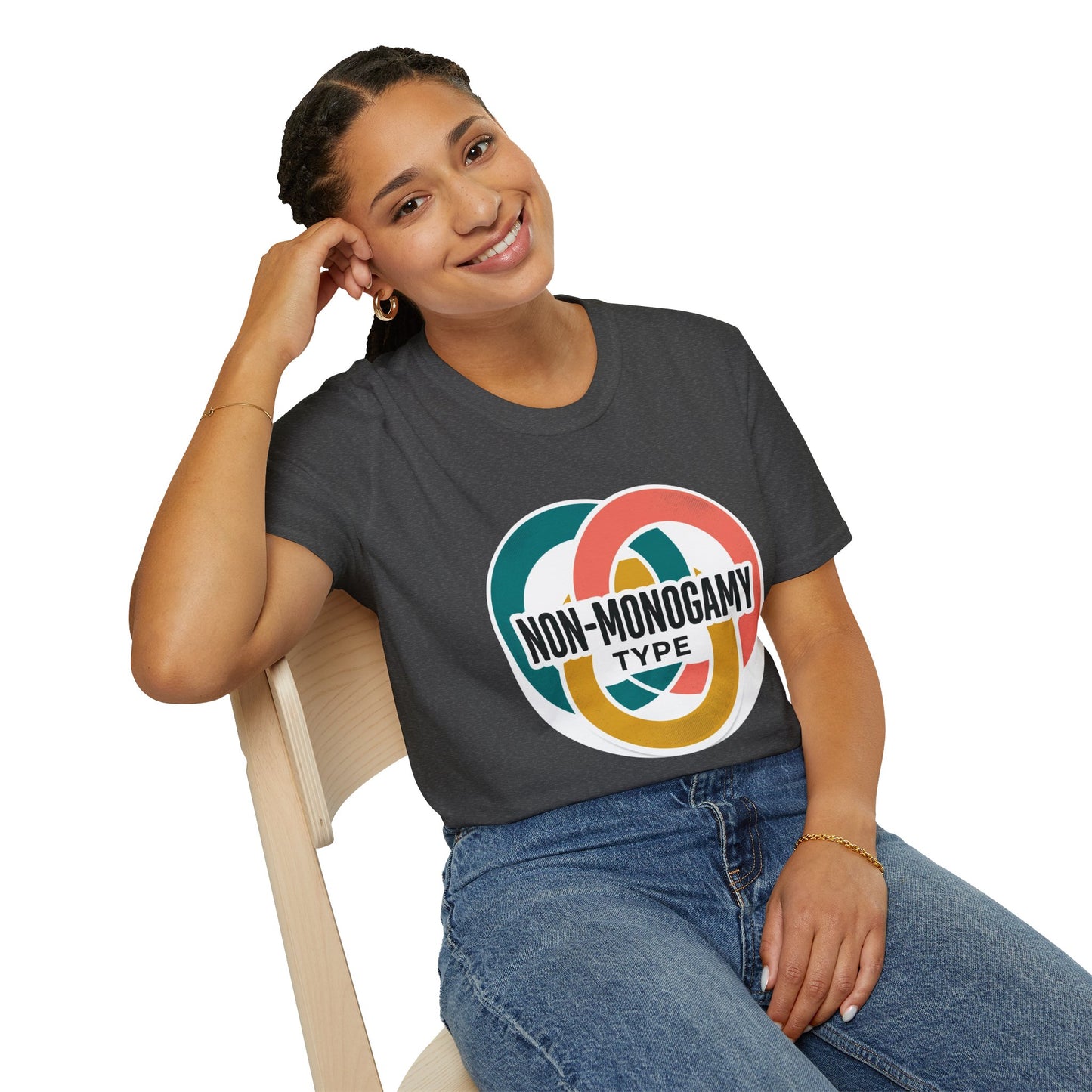 Non-Monogamy Type T-Shirt — Retro Polyamory Pride Tee Printify