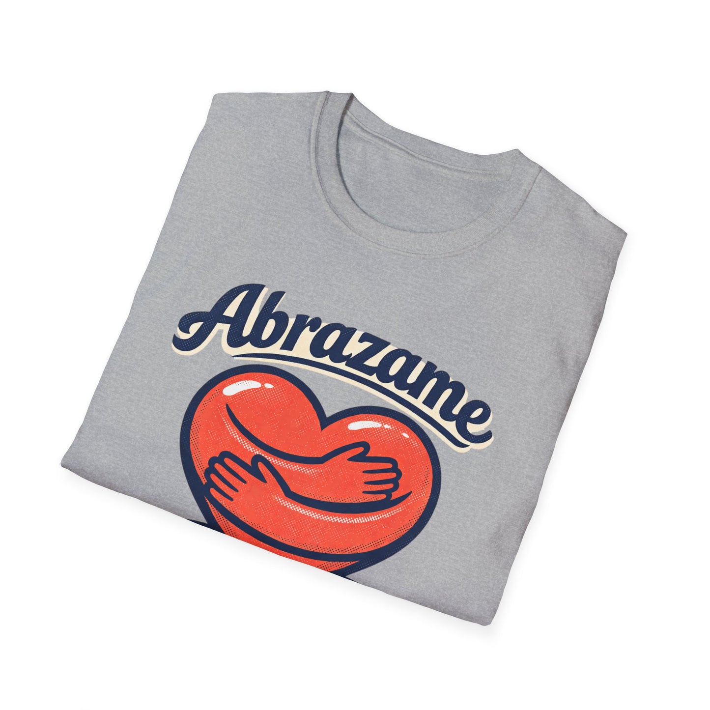 Abrázame Heart Hug T-Shirt — Spanish Love Graphic Tee