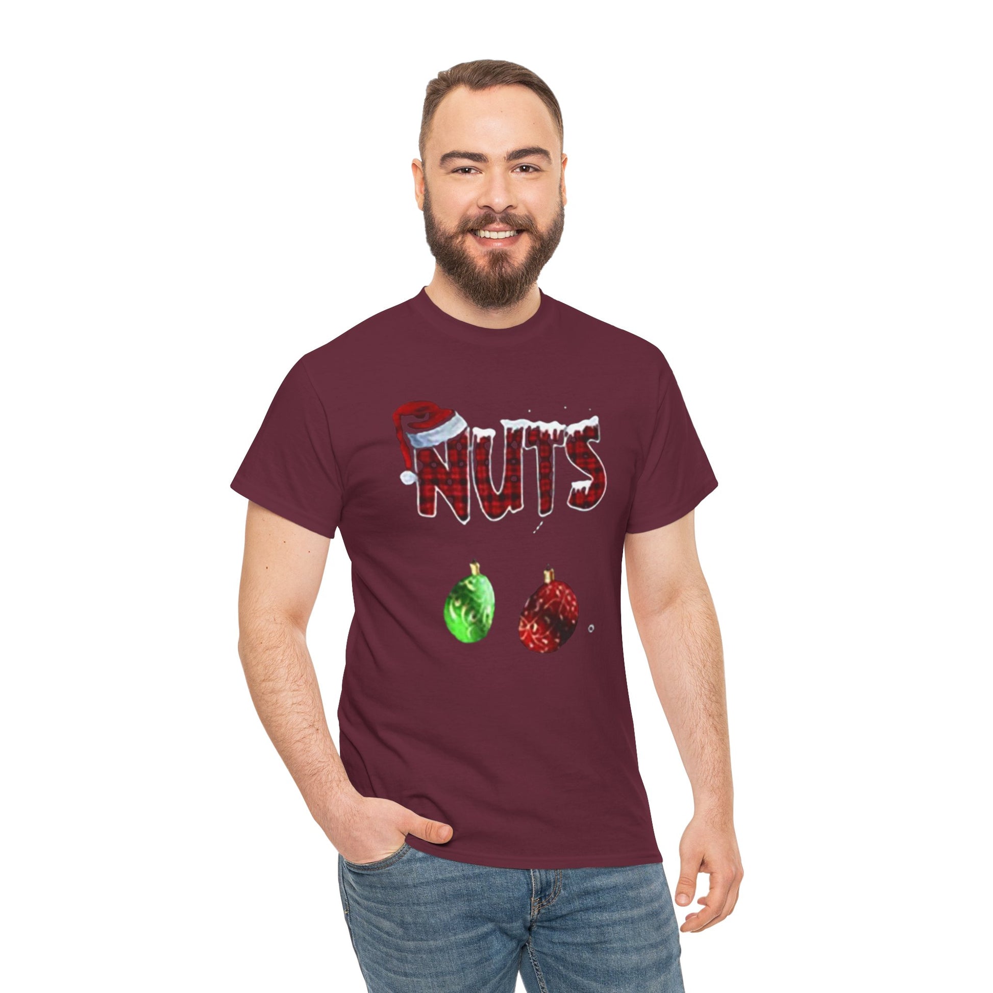 Holiday 'Nuts' Tee — Funny Christmas Ornament Graphic T-Shirt Printify