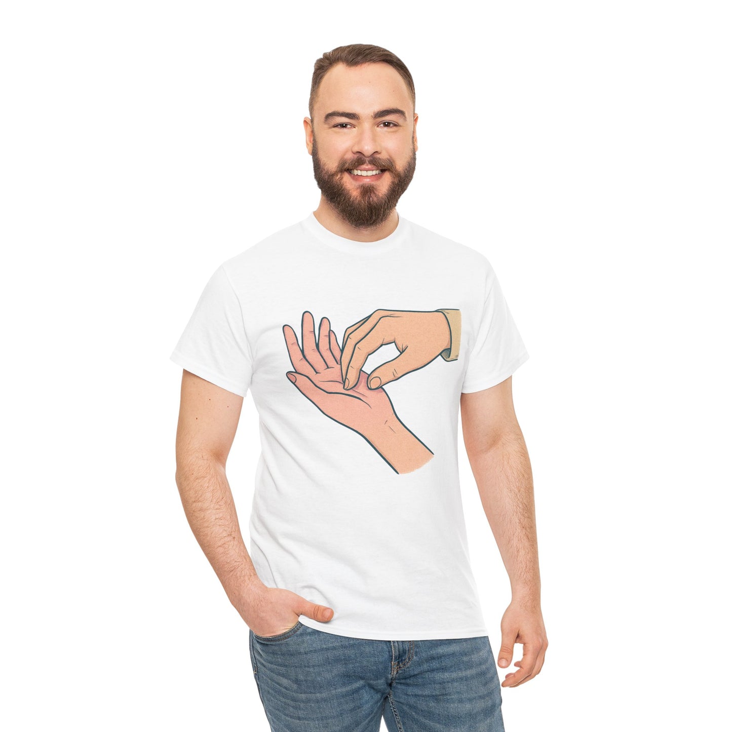 T-Shirt - Gentle Palm Reading Illustration Tee