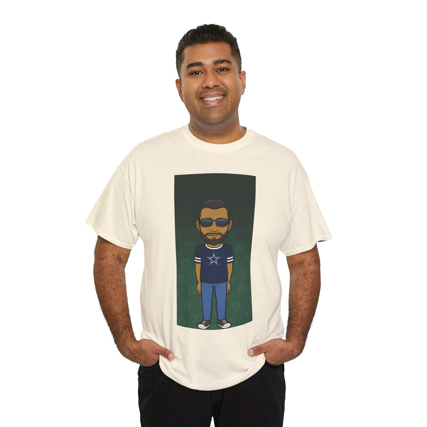 Cartoon Guy Graphic Tee — Personalized Avatar Shirt Printify