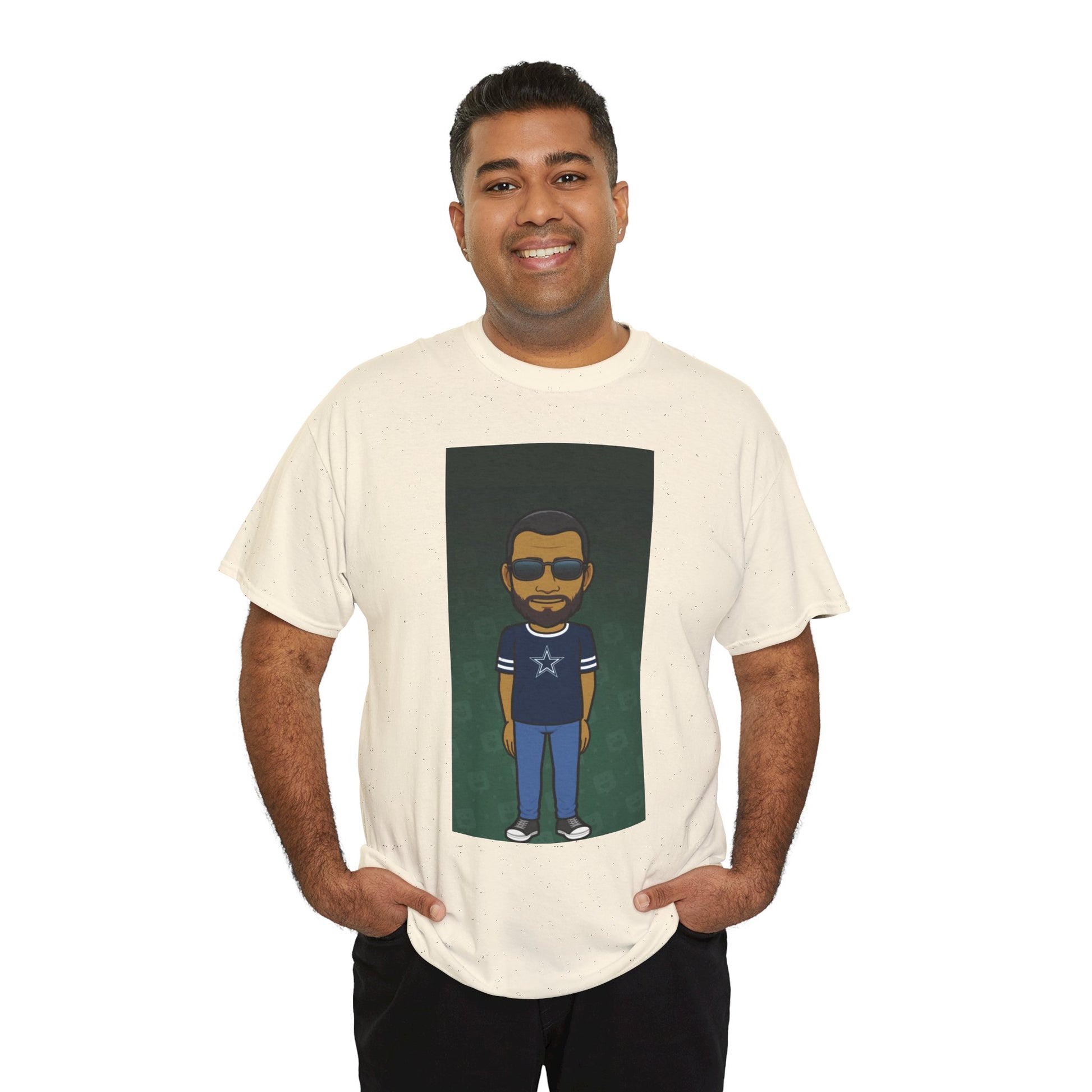 Cartoon Guy Graphic Tee — Personalized Avatar Shirt Printify