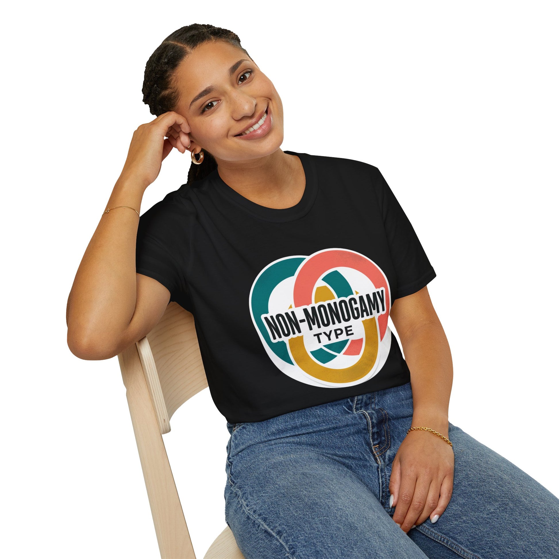 Non-Monogamy Type T-Shirt — Retro Polyamory Pride Tee Printify