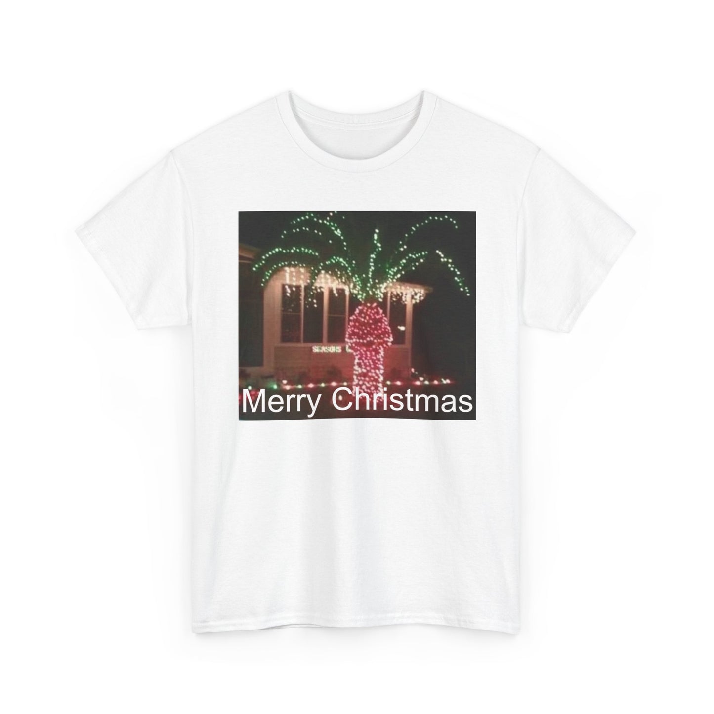 Christmas Lights Tee — 'Merry Christmas' Holiday Graphic T-Shirt Printify