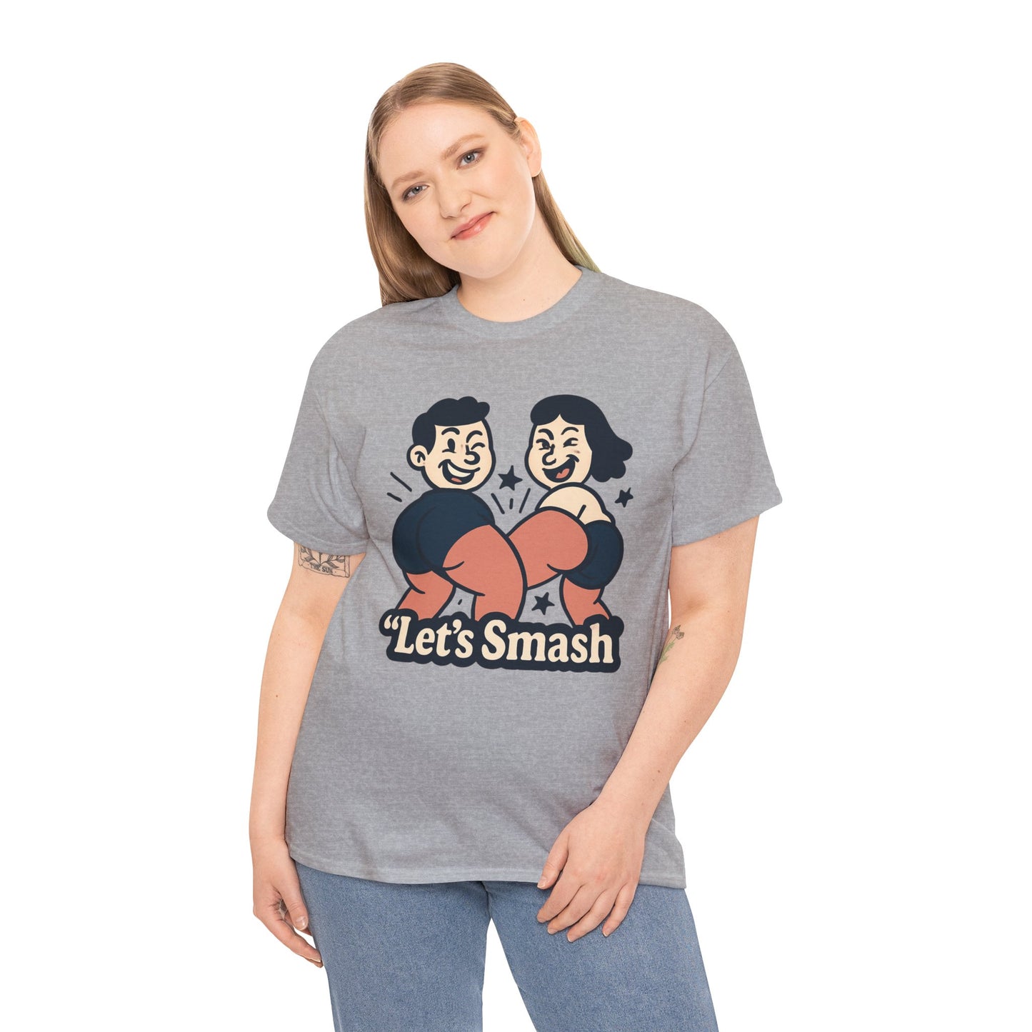 Let's Smash Tee — Retro Couples Valentine's T-Shirt