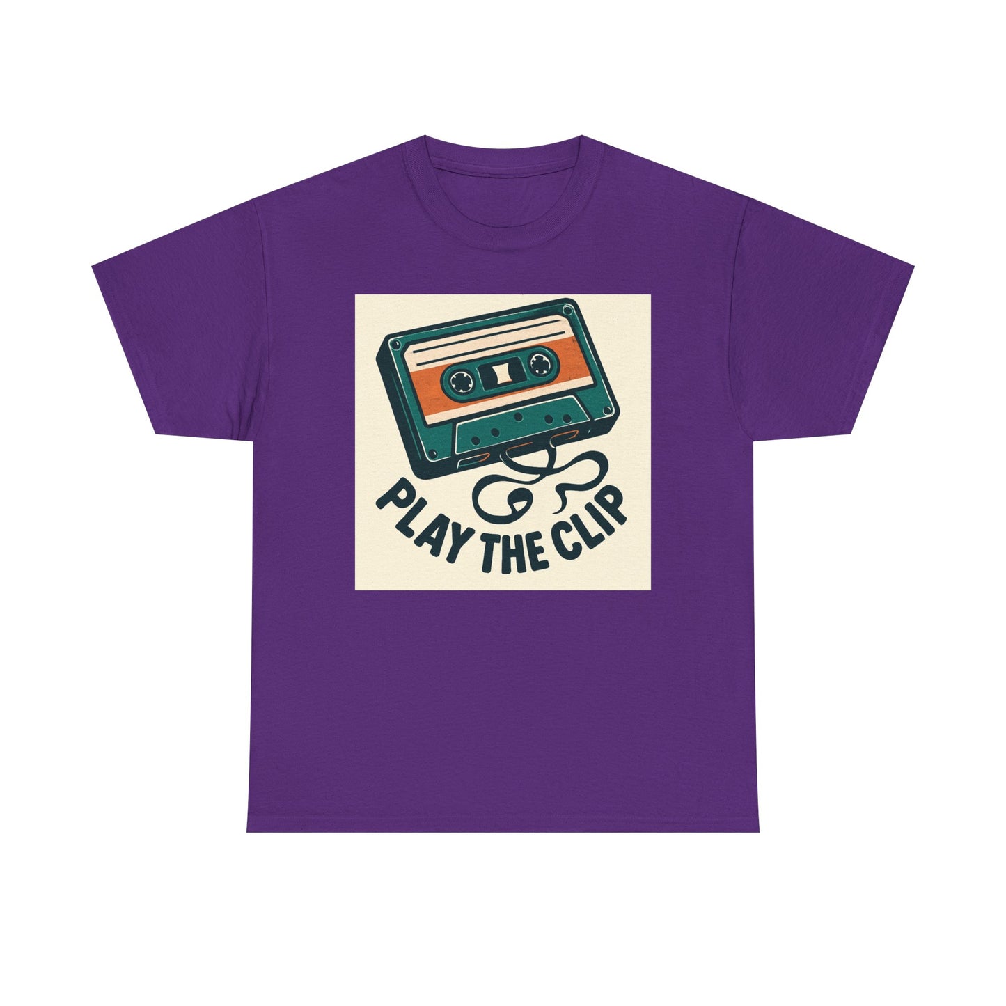 Cassette Tape 'Play the Clip' T-Shirt — Retro Music Tee Printify