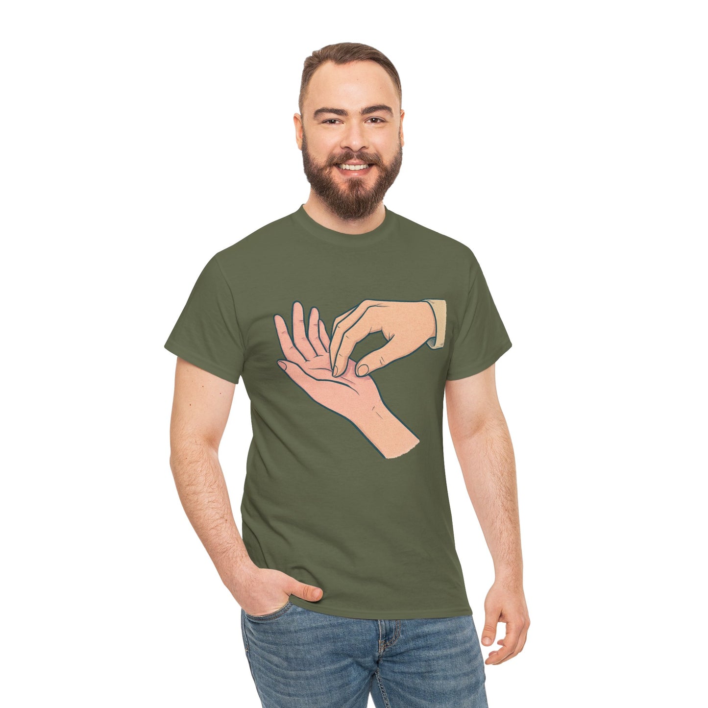 T-Shirt - Gentle Palm Reading Illustration Tee