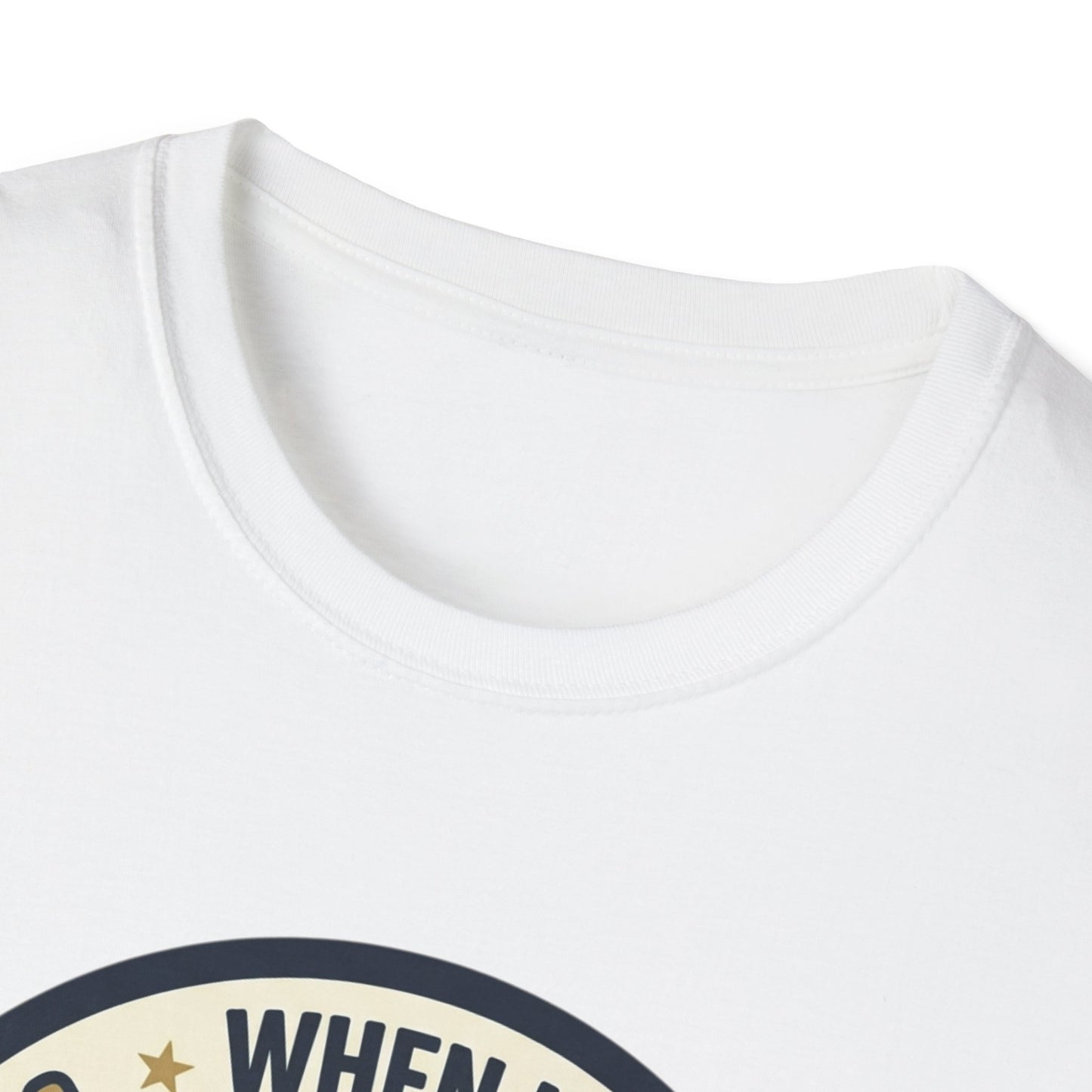 Golf Humor T-Shirt — "When I Hit Hard It May Go In The Wrong Hole" Vintage Golf Joke Tee