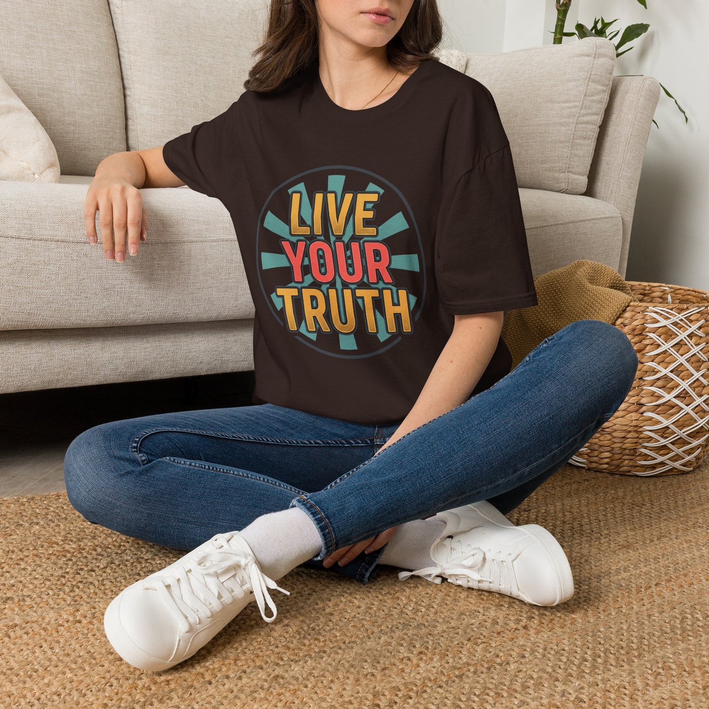 Live Your Truth T-Shirt — Retro Inspirational Graphic Tee