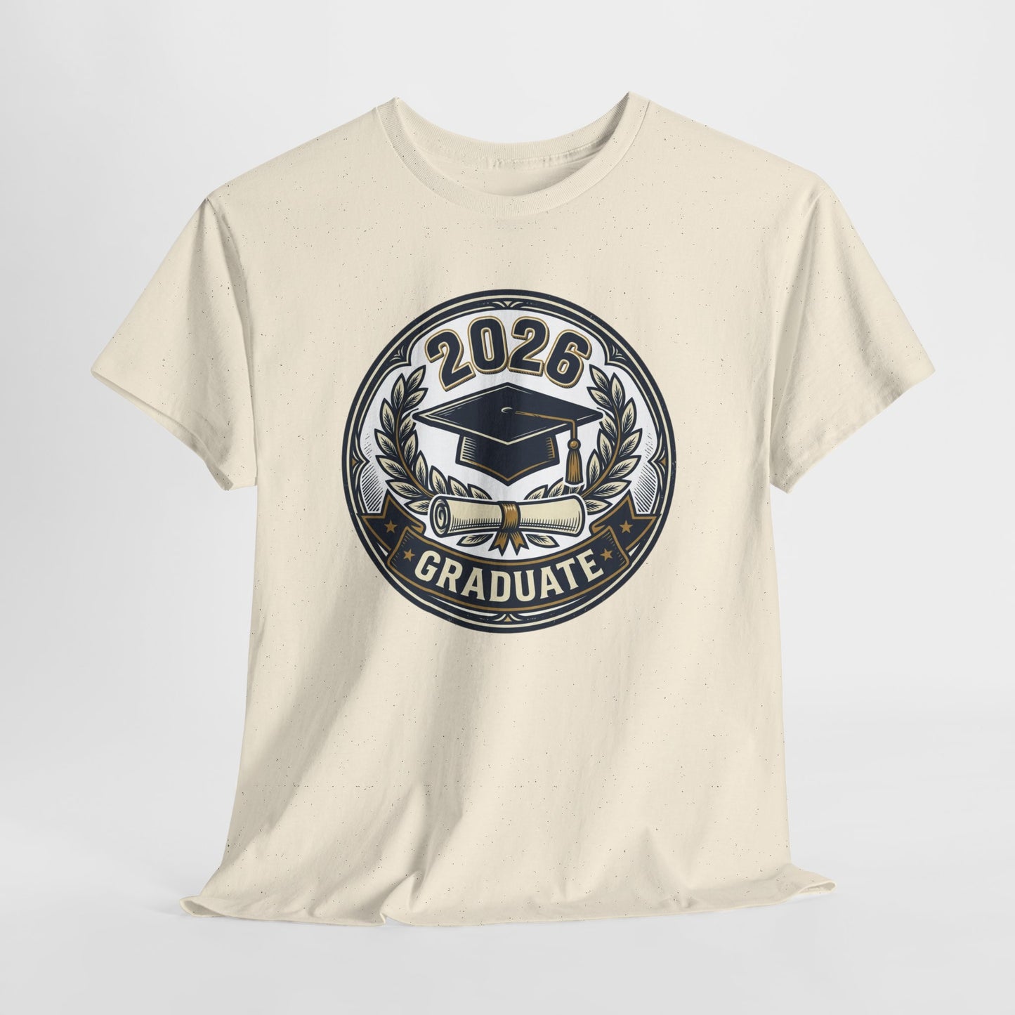 2026 Graduate T-Shirt — Graduation Cap Emblem Tee