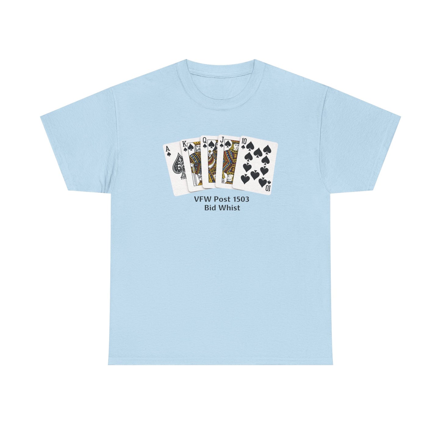 Bid Whist Card Tee — VFW Post 1501 Poker Night T-Shirt