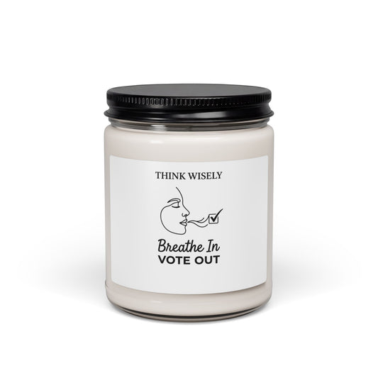 Breathe In Vote Out Candle | Midterm Elections Soy Votive