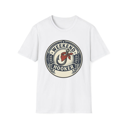 Weekend Hooker Fishing T-Shirt — Retro Angler Logo Tee
